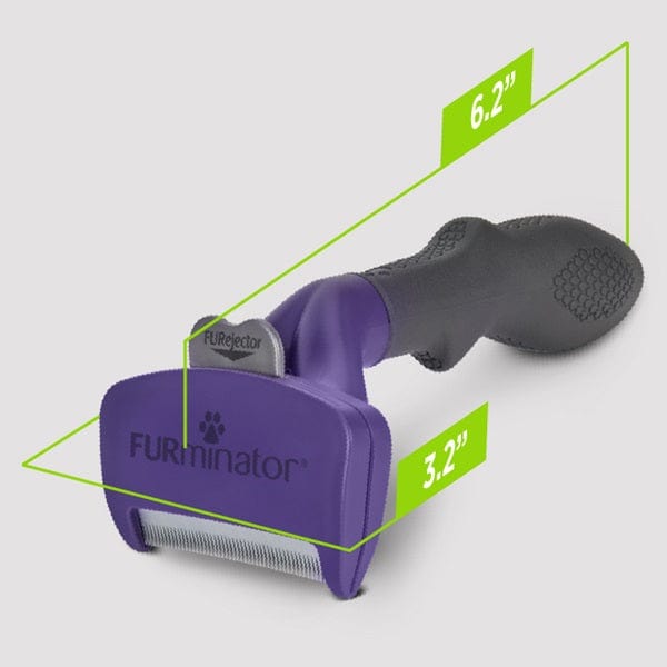 FURminator deShedding Tool for Medium/Large Long Hair Cats - Reduce Shedding & Hairballs - Perfect for Grooming at Home or Professional Pet Salons