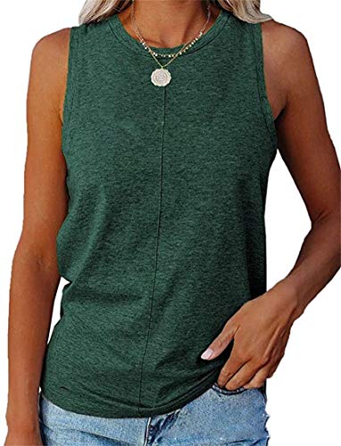 Fronage Women's Sleeveless Tank Tops - Soft Cotton Loose Fit Casual Tee Shirts for Summer | Trendy Streetwear & Beach Outfits