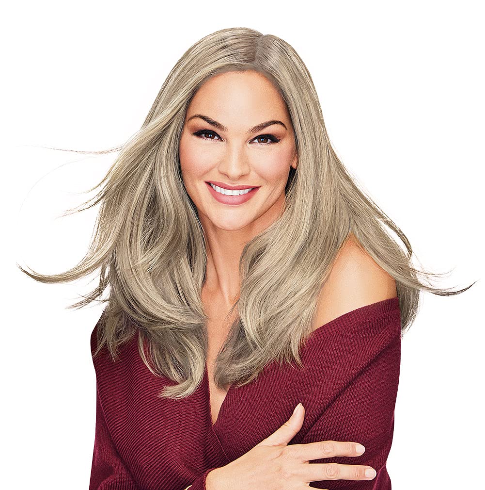 Go All Out 16 Inch Wig Top Piece by Hair u wear - Average Size Cap, RL19/23 Biscuit Color - Perfect for Daily Wear, Cosplay & Special Occasions