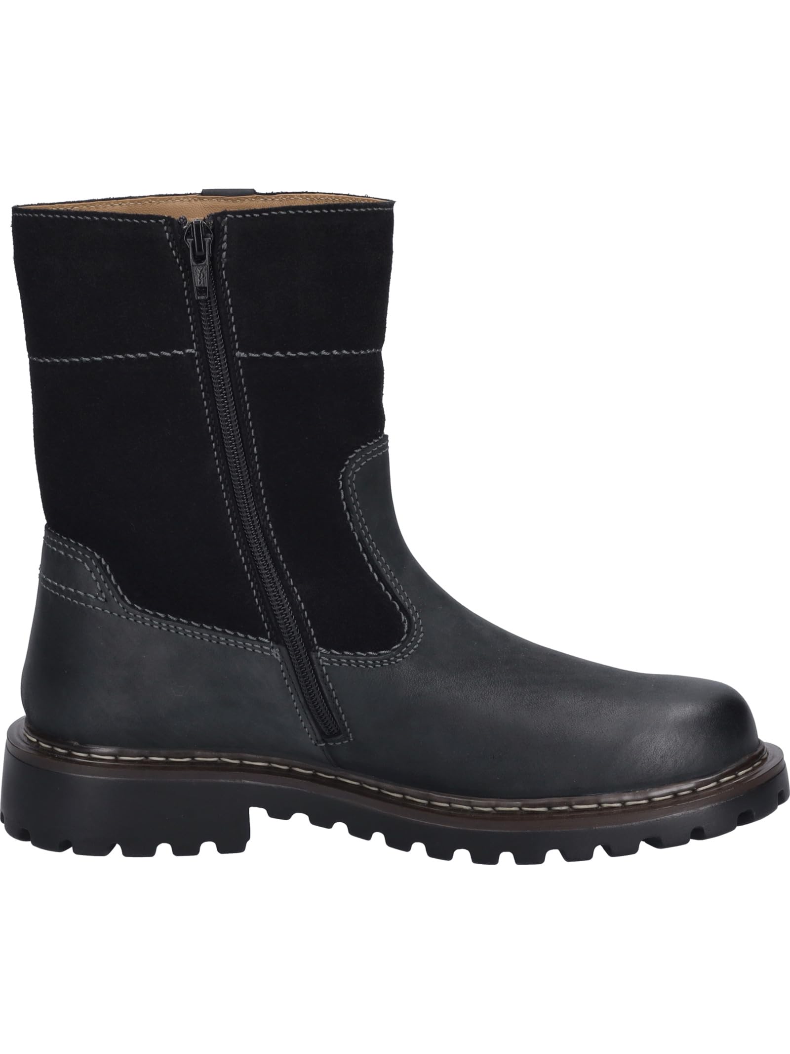 Josef Seibel Men's Combat Boots - Durable Leather Military Boots for Men | Waterproof & Comfortable Work Boots | Perfect for Hiking, Outdoor Work & Casual Wear