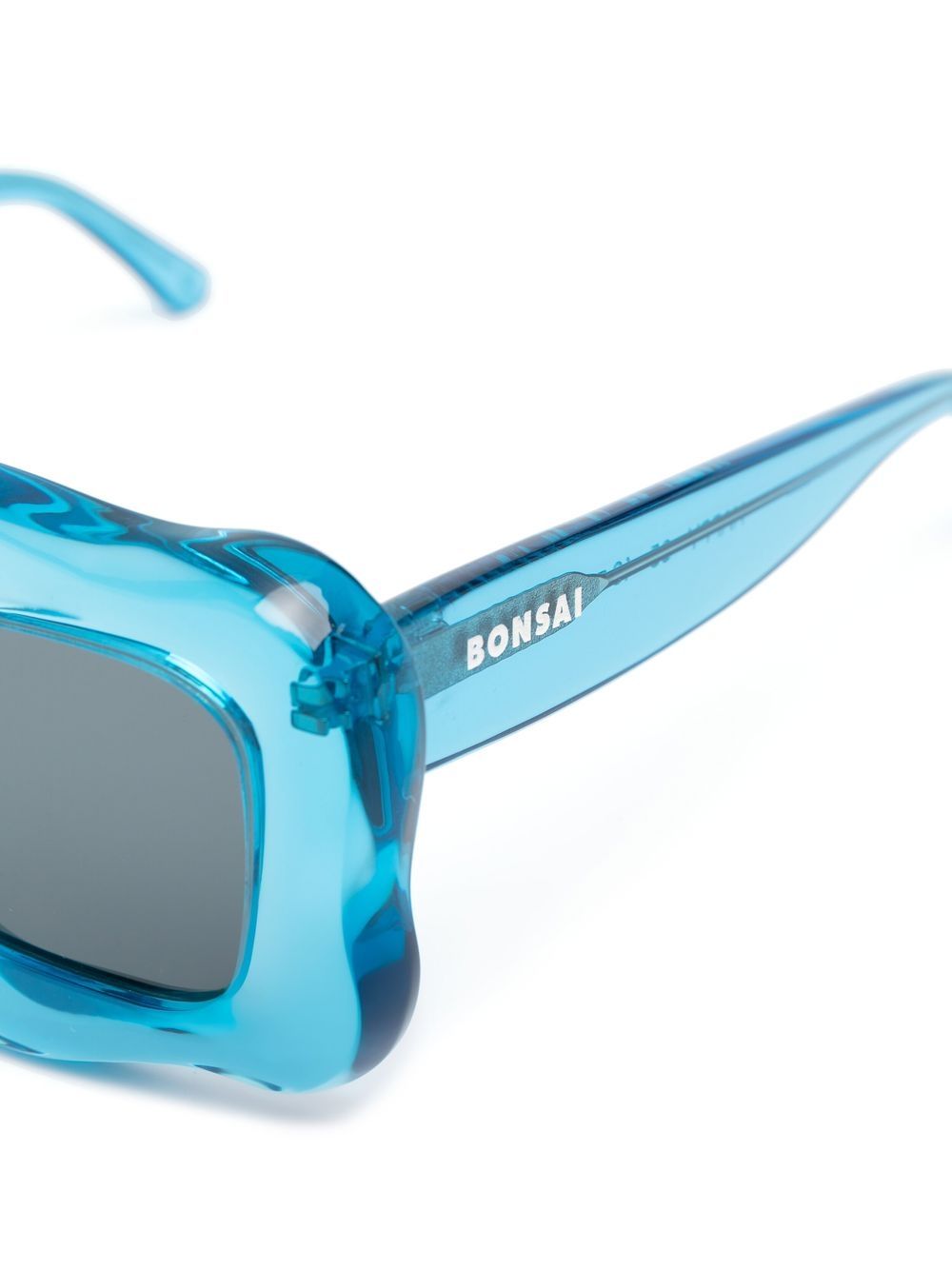 Stylish Bonsai Sunglasses - Clear Blue Lens UV Protection - Perfect for Outdoor Activities, Beach, and Driving