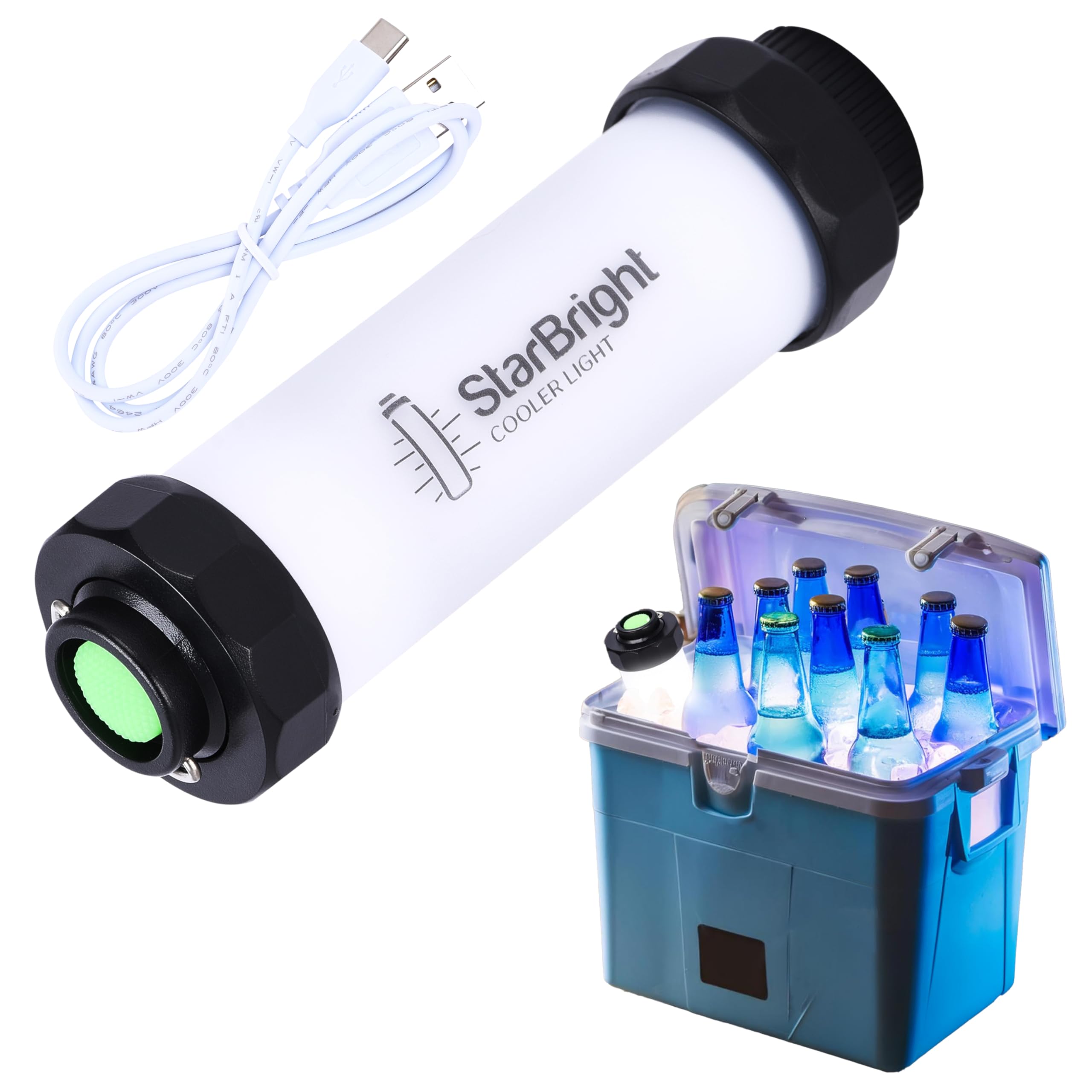 Waterproof LED Cooler Lights - Energy Saving Camping Accessory for Outdoor Adventures, Boat Interior & Backyard Parties (6