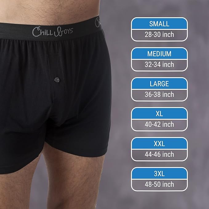 Chill Boys Performance Boxer Briefs 3-Pack - Moisture Wicking Men's Underwear for Active Lifestyle | Comfortable & Breathable Boxer Shorts for Workout, Sports & Everyday Wear