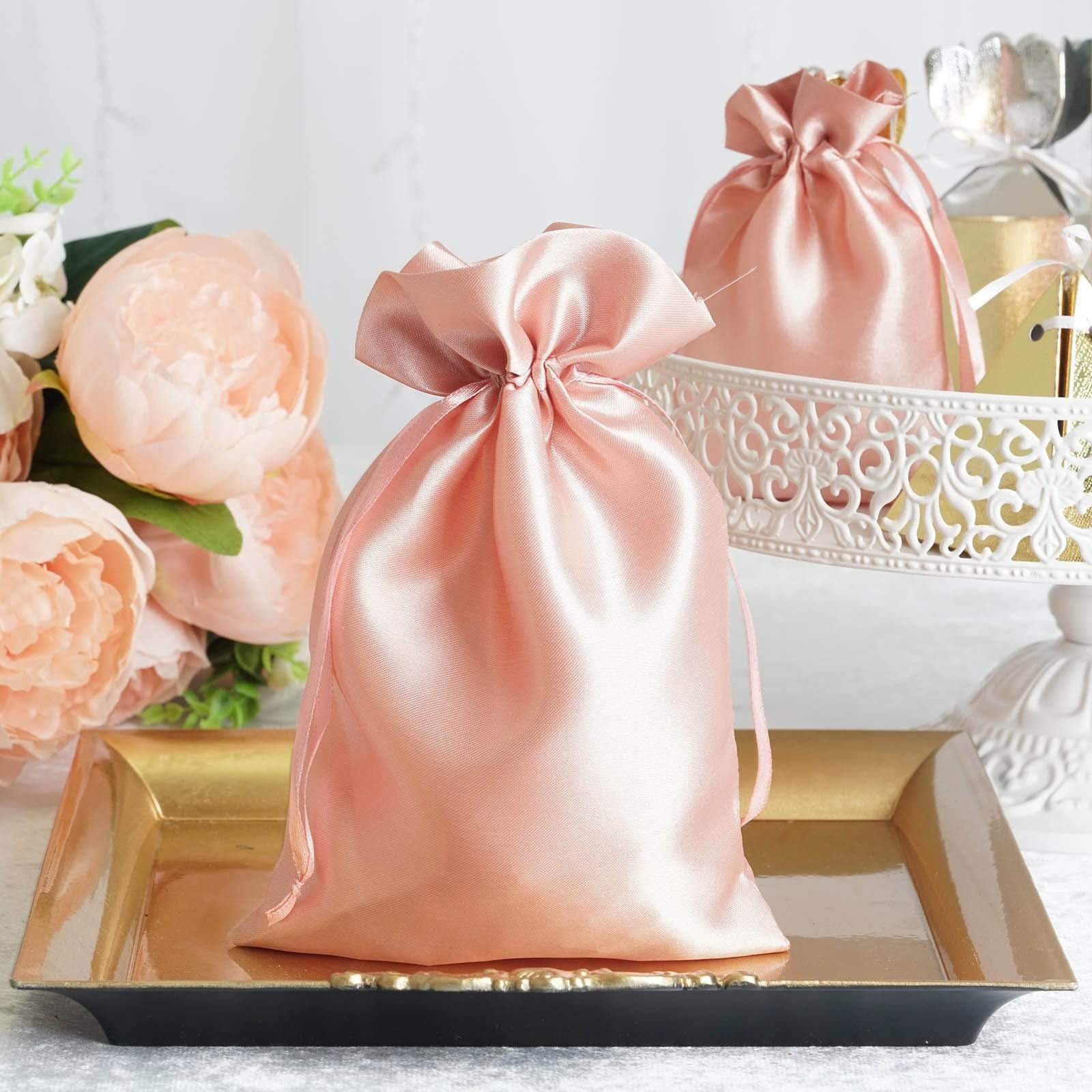 12-Piece 6x9 Inch Satin Drawstring Bags - Elegant Gift Packaging for Jewelry, Candles & Party Favors - Perfect for Weddings, Baby Showers & Special Events
