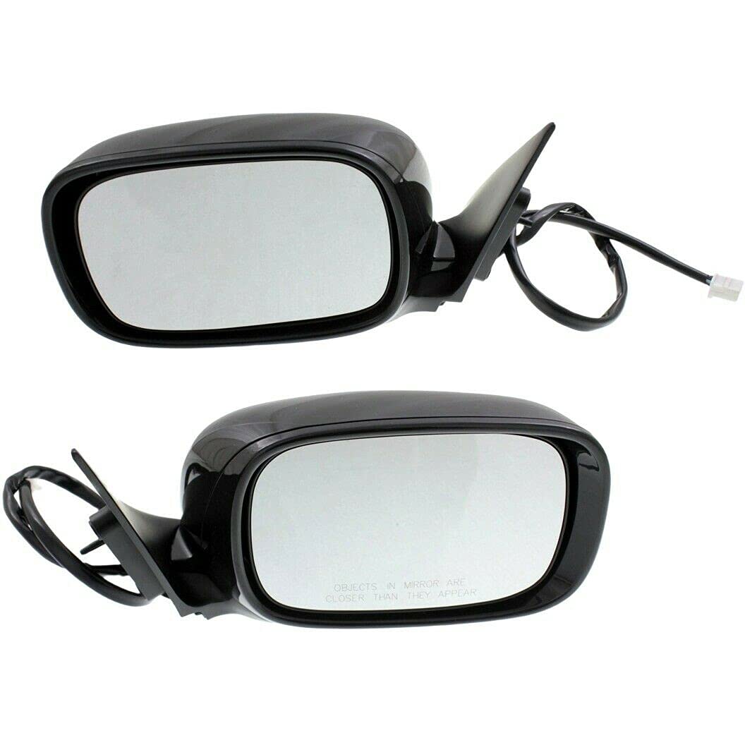 2 Pack Heated Side Mirrors for Sedan Cars - Left & Right Driver Passenger Side Set - Perfect for Winter Driving & Defrosting in Cold Weather