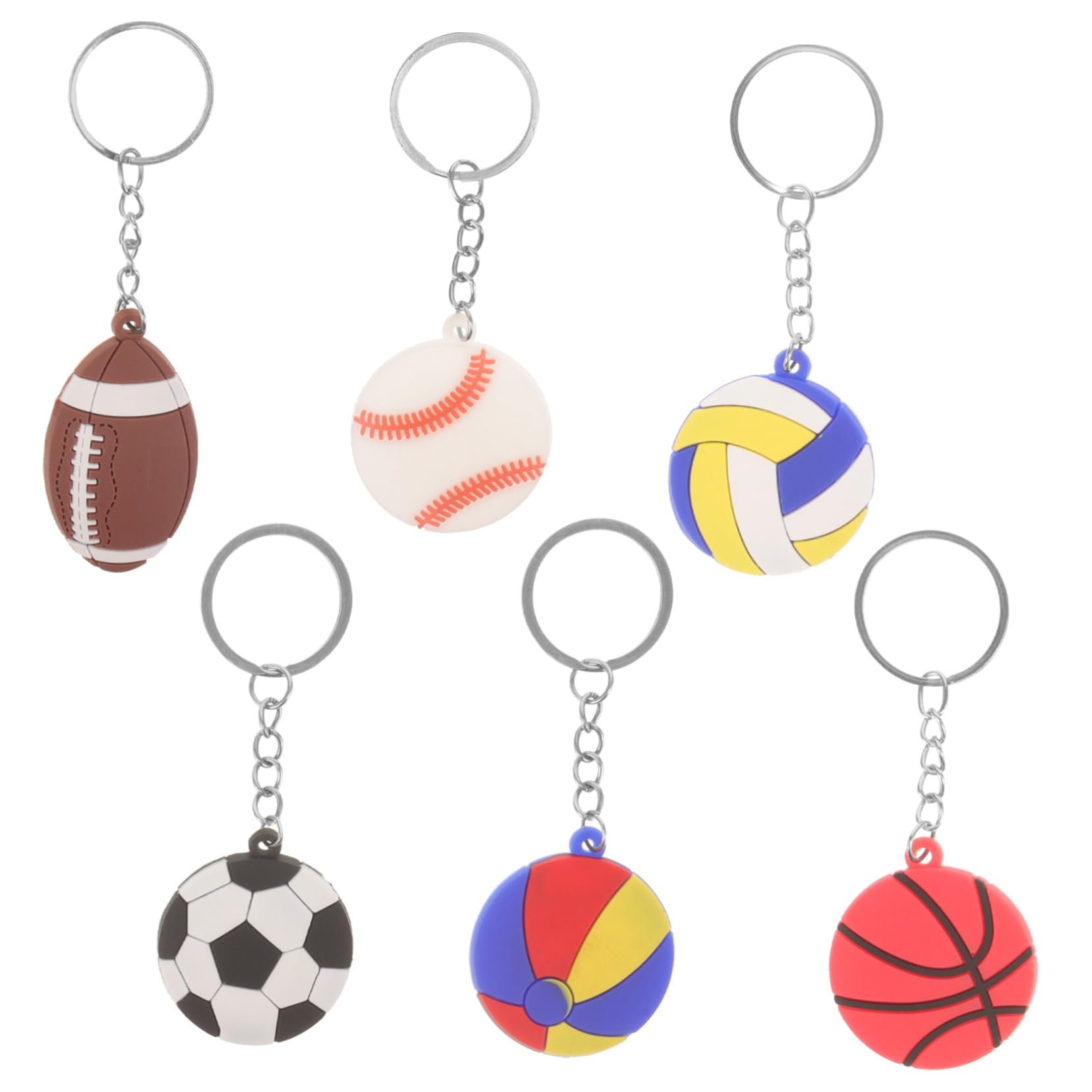 Milisten Miniature Sports Keychains - Portable, Decorative Keychains for Backpacks, Perfect for Boys, Girls, and Sports Enthusiasts - Ideal for School, Travel, and Everyday Use