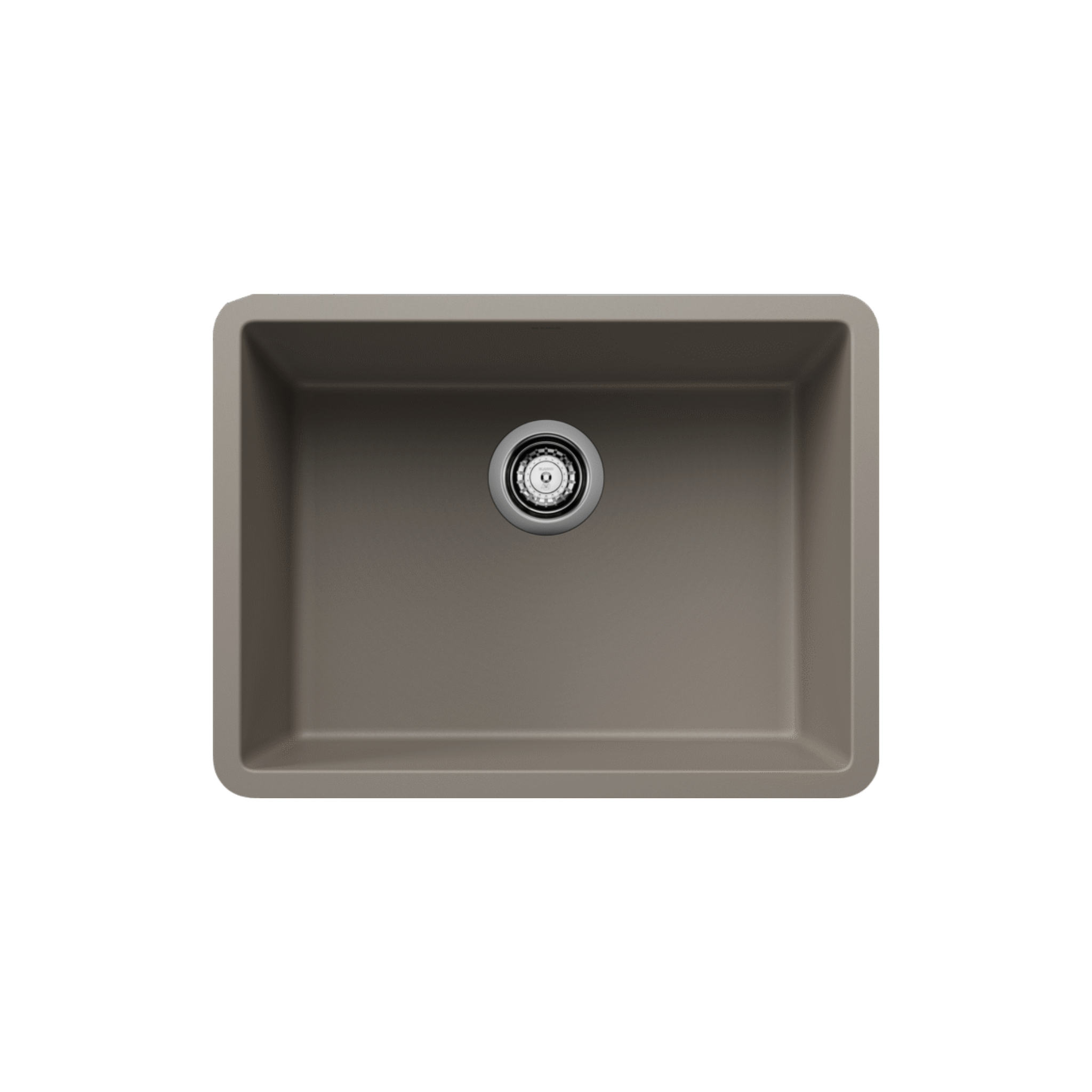 Blanco PRECIS 24-Inch Undermount Single Bowl SILGRANIT Kitchen Sink - Durable Composite Granite Sink for Modern Kitchens | Perfect for Food Prep, Dishwashing & Busy Households