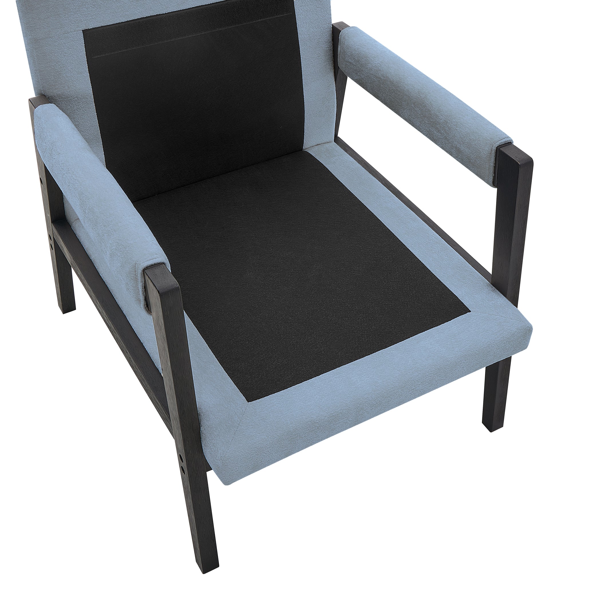 Roundhill Furniture Kelly Mid Century Modern Chenille Upholstered Accent Armchair - Stylish Living Room Chair for Home Office, Lounge & Reading Nook
