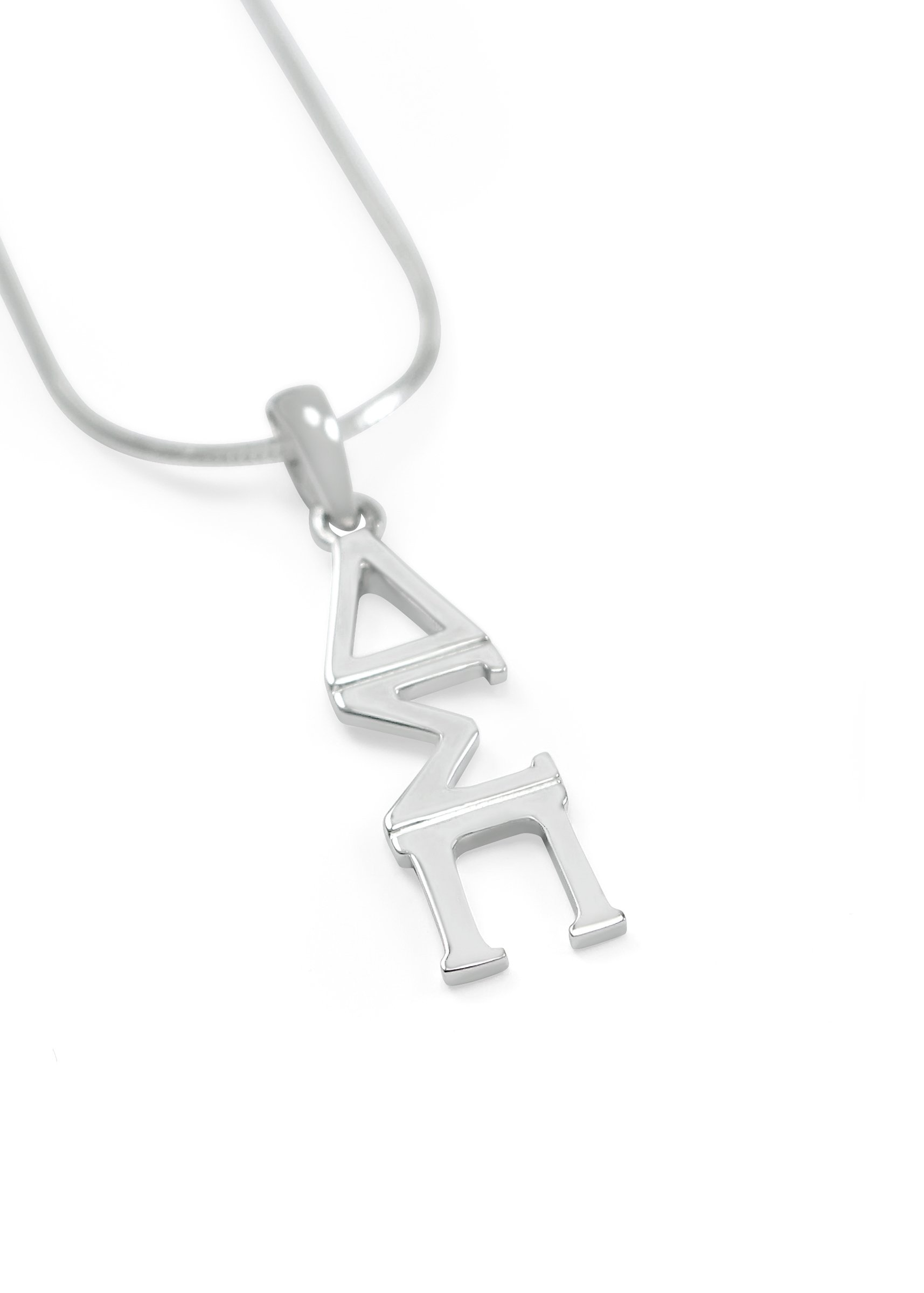 Delta Sigma Pi CO ED Fraternity Necklace - DSP Sterling Silver Lavaliere Pendant for Sorority Sisters & Greek Life Events | Elegant Jewelry Gift for College Students