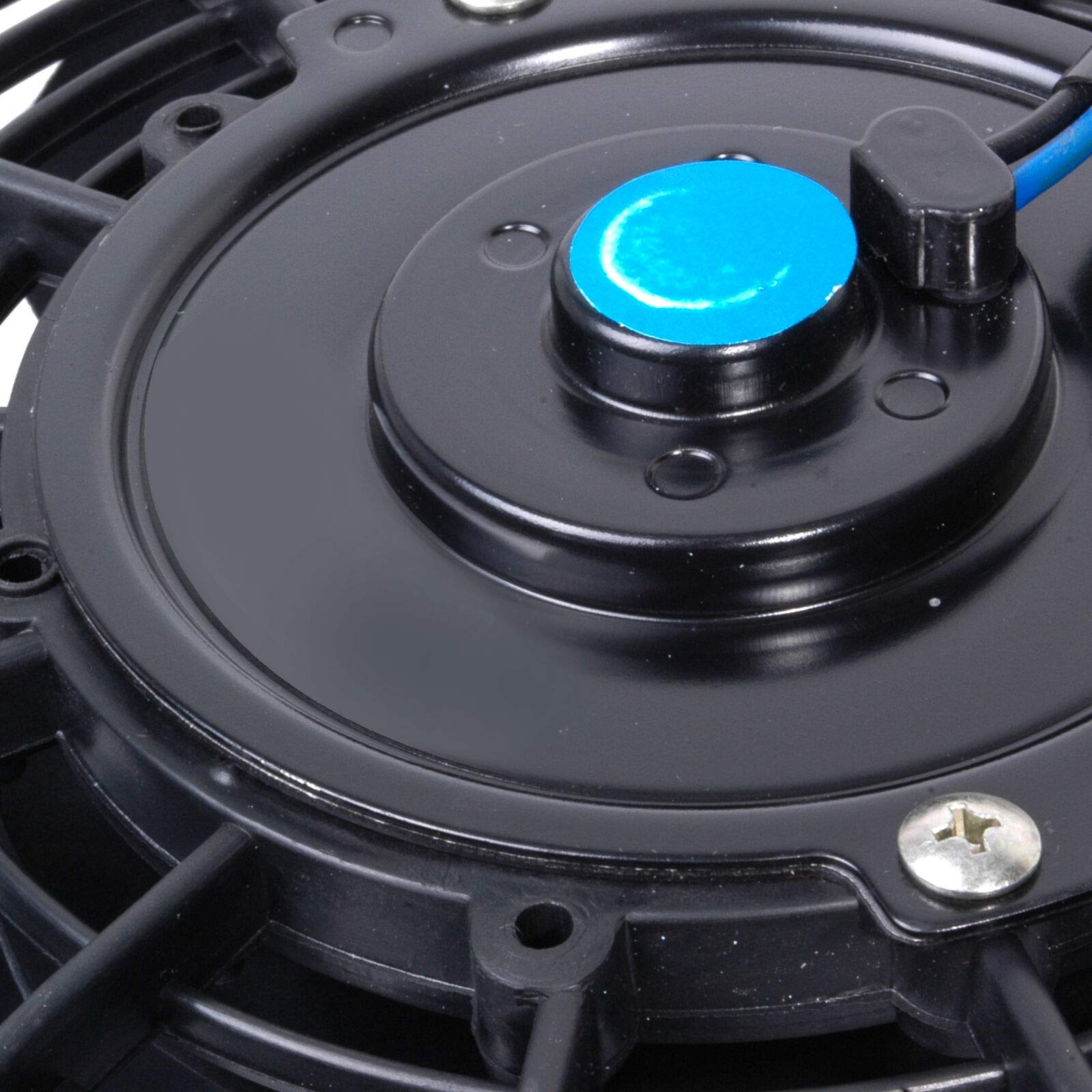 80W Universal 12 Inch Slim Electric Cooling Fan - High Performance Push Pull Car Condenser Fan with Heat Dissipation for Vehicle Cooling System | Perfect for Automotive Upgrades, Engine Cooling & Radiator Applications