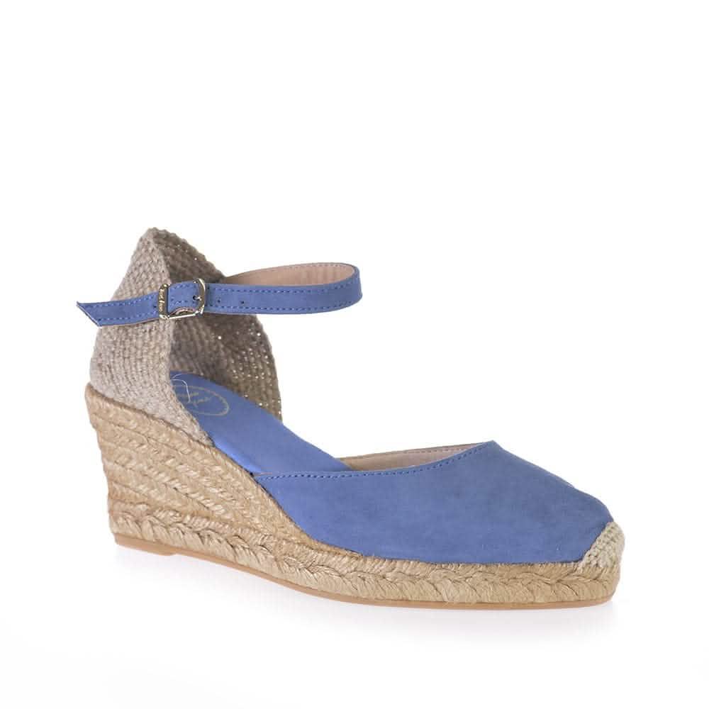 Lloret 5 Women's Suede Leather Wedge Espadrilles - Comfortable Casual Shoes for Summer Outings & Beach Vacations