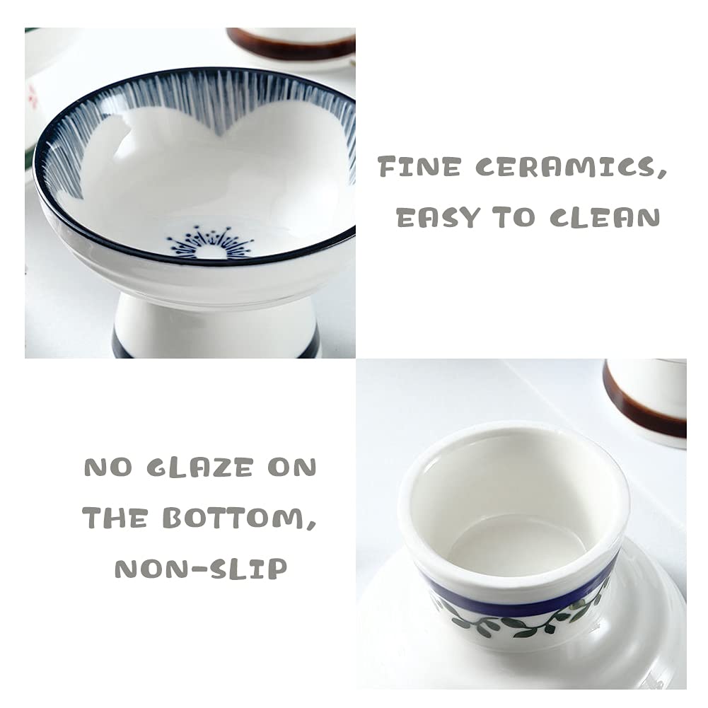 Ceramic Pedestal Bowl - Elegant Round Footed Serving Bowl for Fruits, Desserts & Kitchen Display | Perfect as Countertop Centerpiece, Strawberry Holder & Decorative Fruit Tray | Ideal for Dining Table, Party Buffet & Home Decor