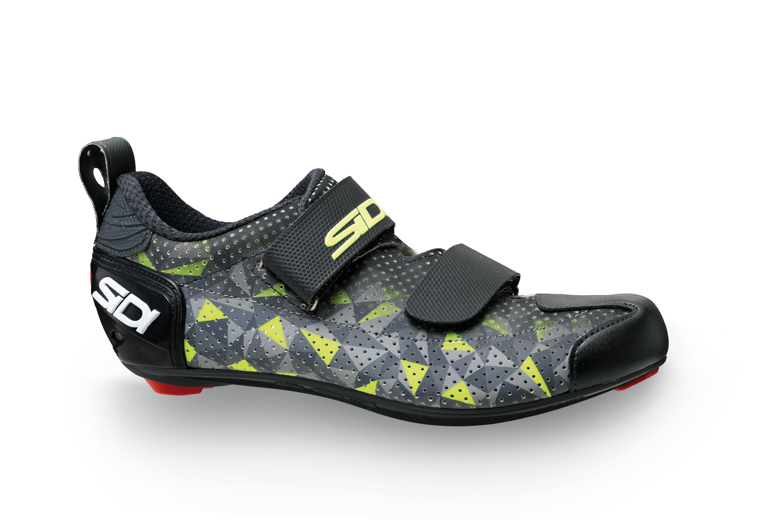 SIDI Men's T-5 AIR Professional Triathlon Cycling Shoes with Secure Velcro Closure - Ideal for Road Biking, Indoor Training & Triathlon Competitions