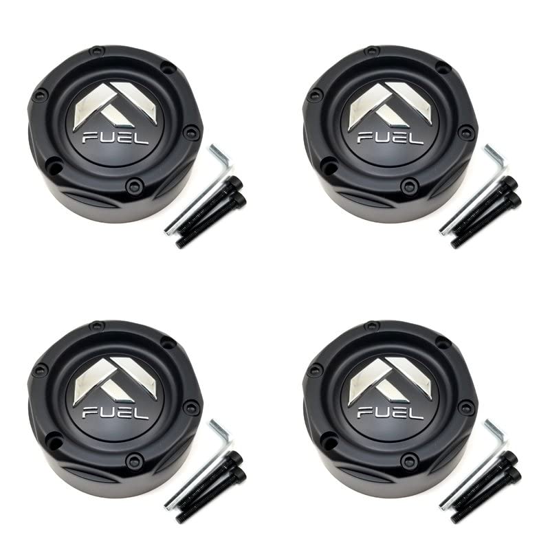 4 Pack Black Center Caps for 4L D783 & D784 UTV Models - Durable Off-Road Wheel Hub Covers for Polaris RZR, Can-Am Maverick - Enhances Vehicle Appearance & Protects Wheel Hubs