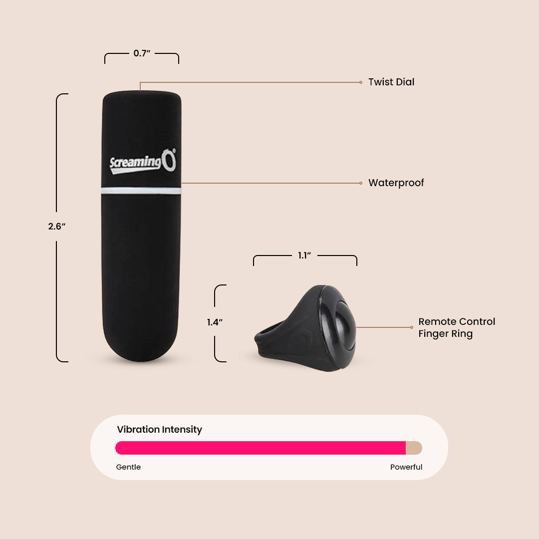 Screaming O My Secret Rechargeable Remote Control Vibrating Panties for Couples - Wireless Lingerie for Date Night & Romantic Surprises