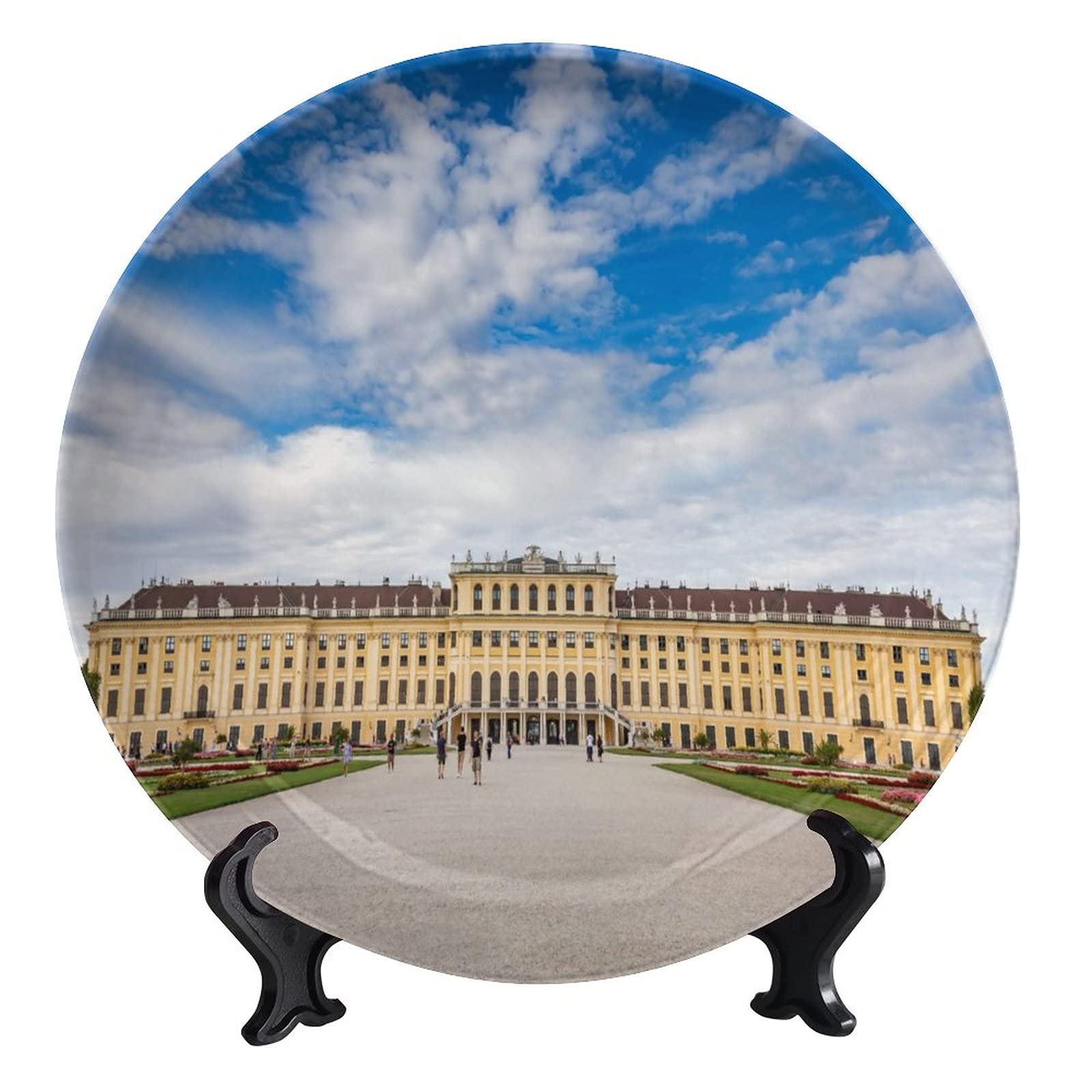 Vienna Schonbrunn Ceramic Decorative Plate - 6 Inch Porcelain Cityscape Dish for Home & Kitchen Decor | Elegant Display Plate for Wall Art, Gift Giving & European Style Dining Decorations