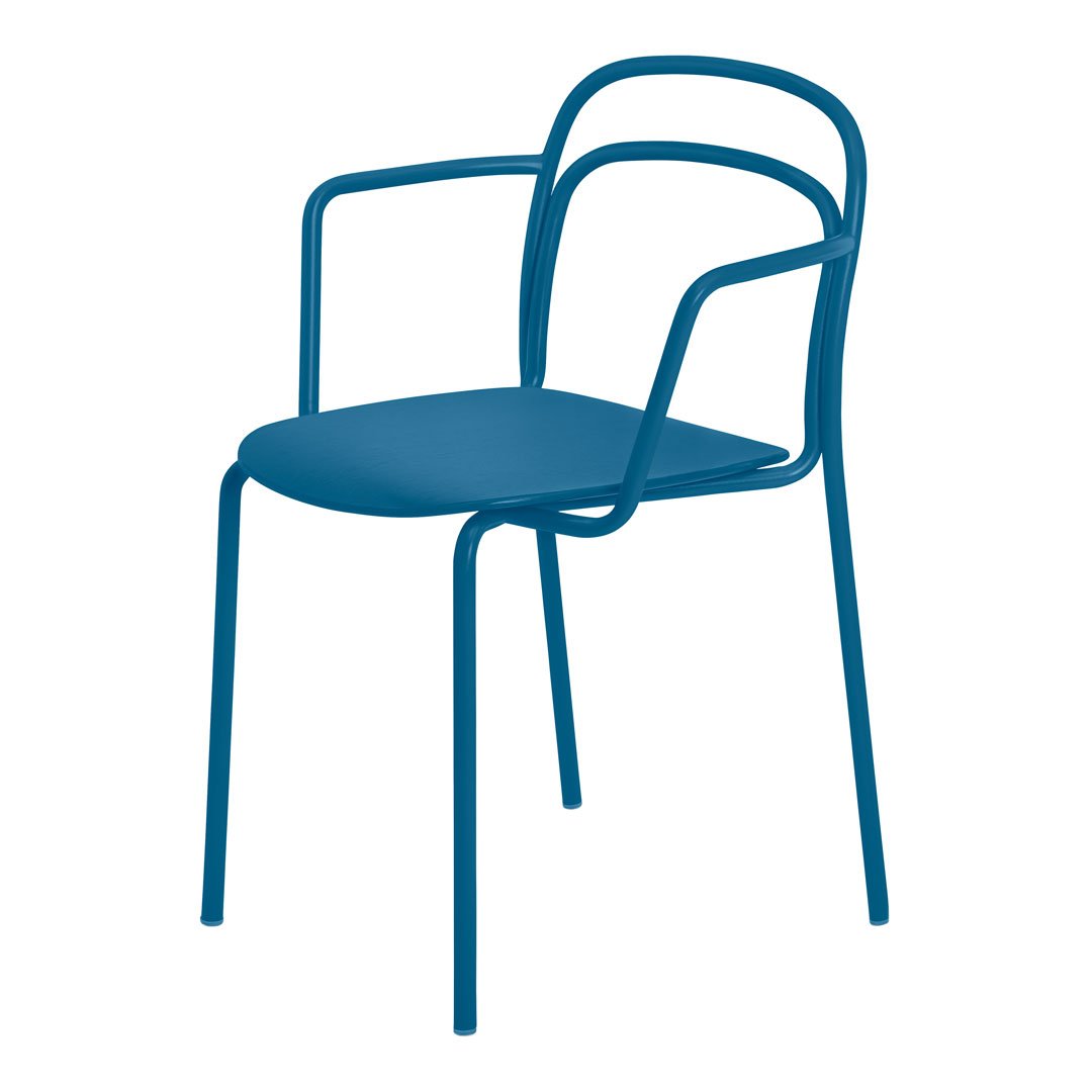 Catty Cafe Chair with Arms - Stackable Modern Bistro Chair for Coffee Shops, Restaurants & Home Dining - Durable & Space-Saving Design