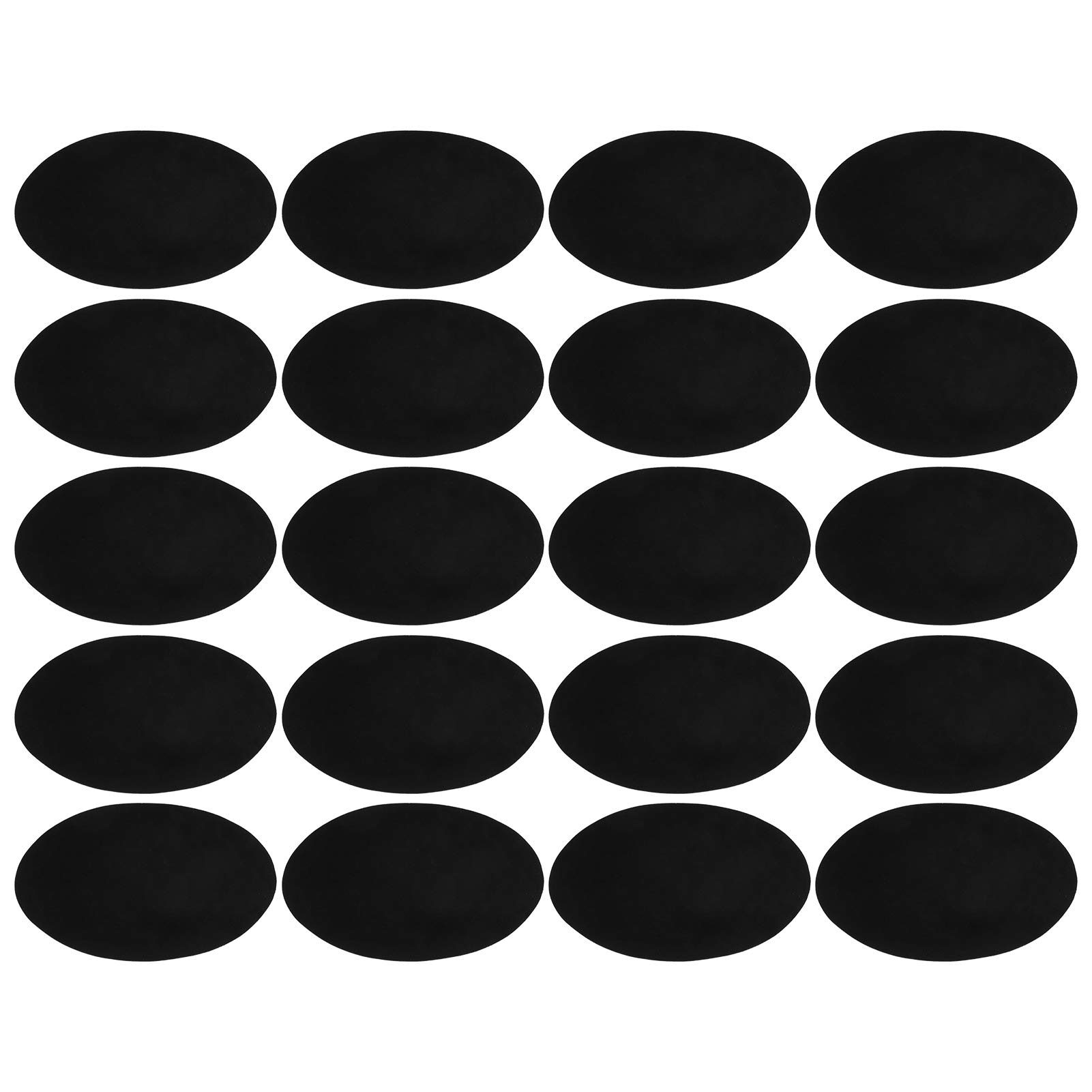Adhesive Iron-On Patches for Clothes Repair - 10 Pack Black Fabric Patches for DIY Clothing Decoration, Cover Holes & Stains - Perfect for Jeans, Jackets, Bags & Scarves