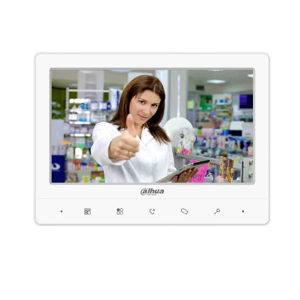 Dahua DHI-VTH1020J Analog Video Intercom Monitor for Home & Office Security - Indoor Video Door Phone with HD Display & Two-Way Audio
