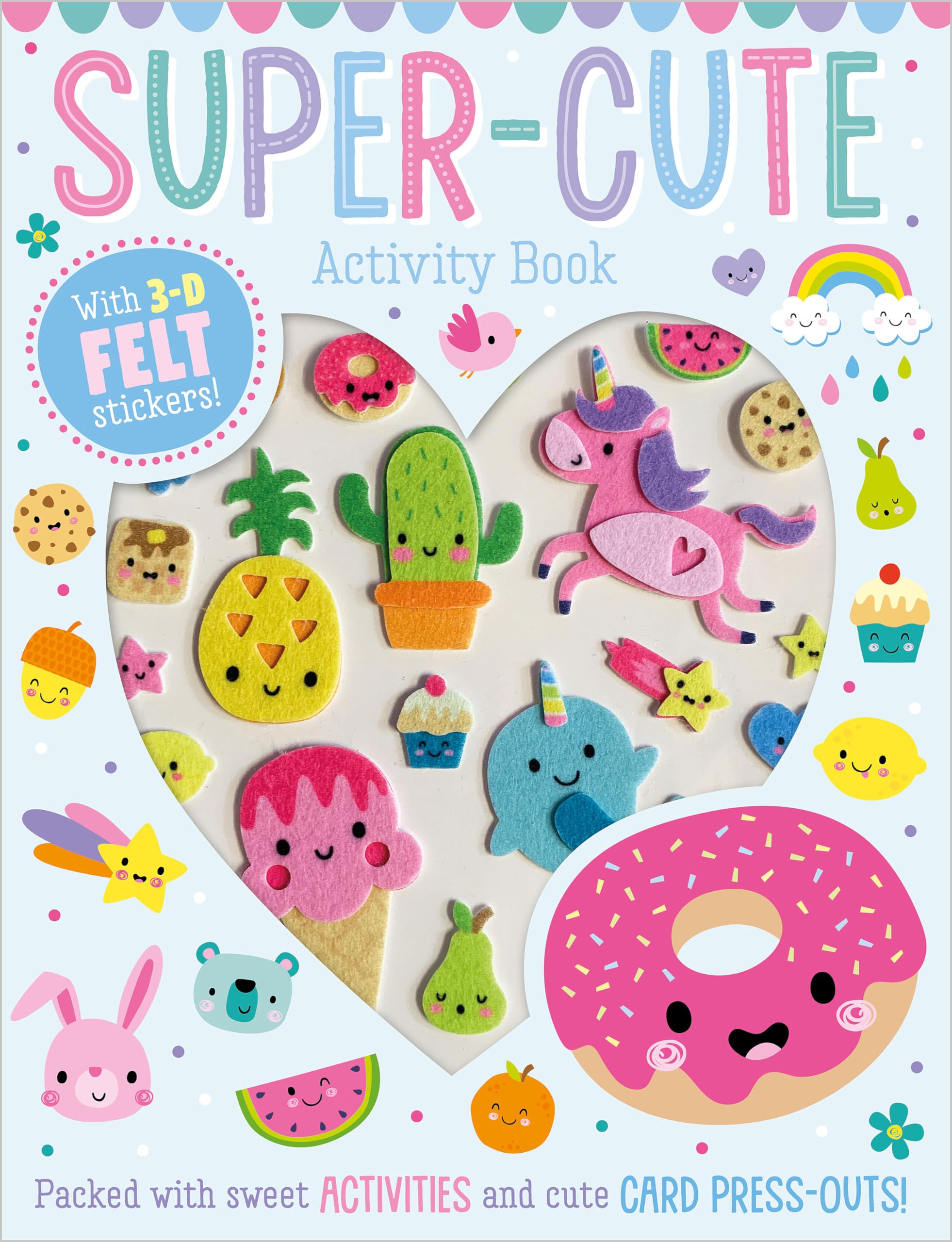 Super Cute Activity Book for Kids - Fun Learning & Creativity - Perfect for Travel, Home & Classroom Use