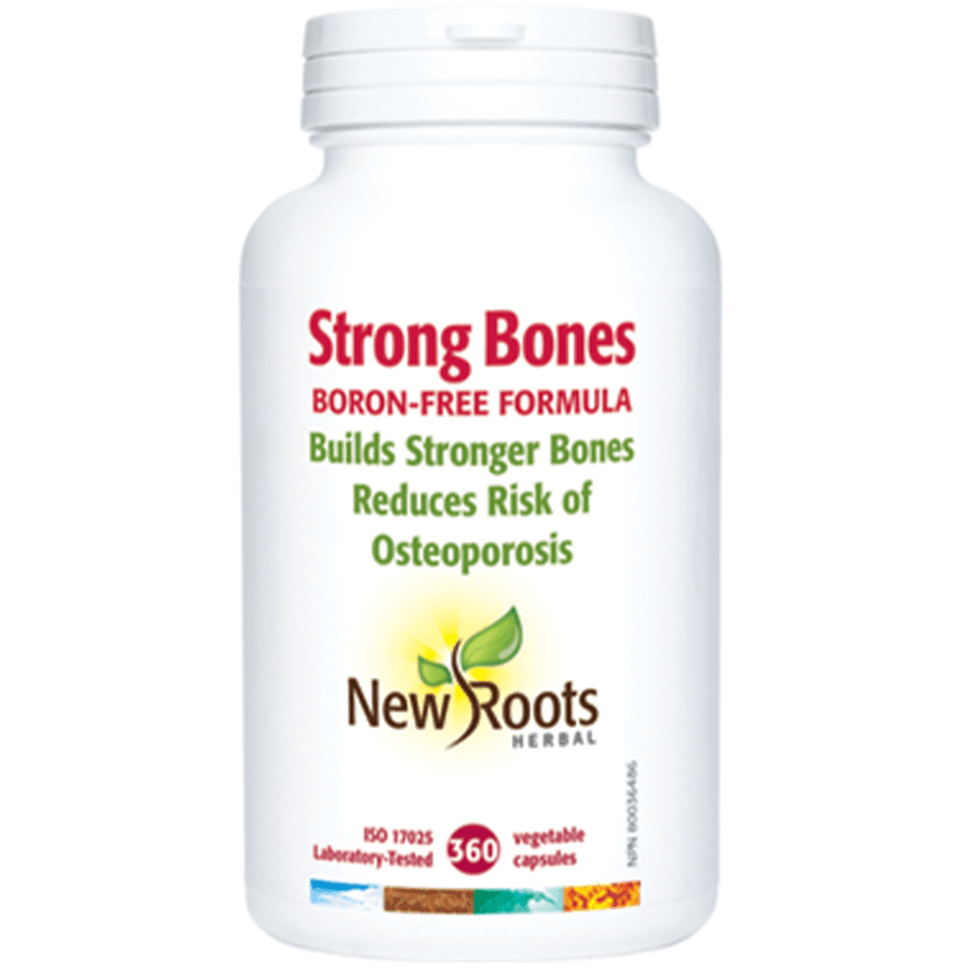 New Roots Strong Bones Boron-Free Formula 360 Veggie Caps – Supports Bone Health & Joint Comfort, Vegan Supplement for Active Lifestyles