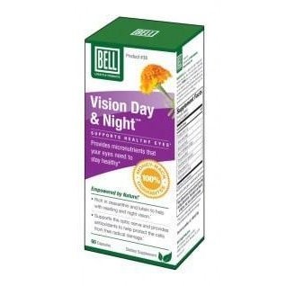 Bell Vision Dat & Night 60 VCaps - Supports Eye Health & Night Vision - Perfect for Gamers, Drivers & Night Workers