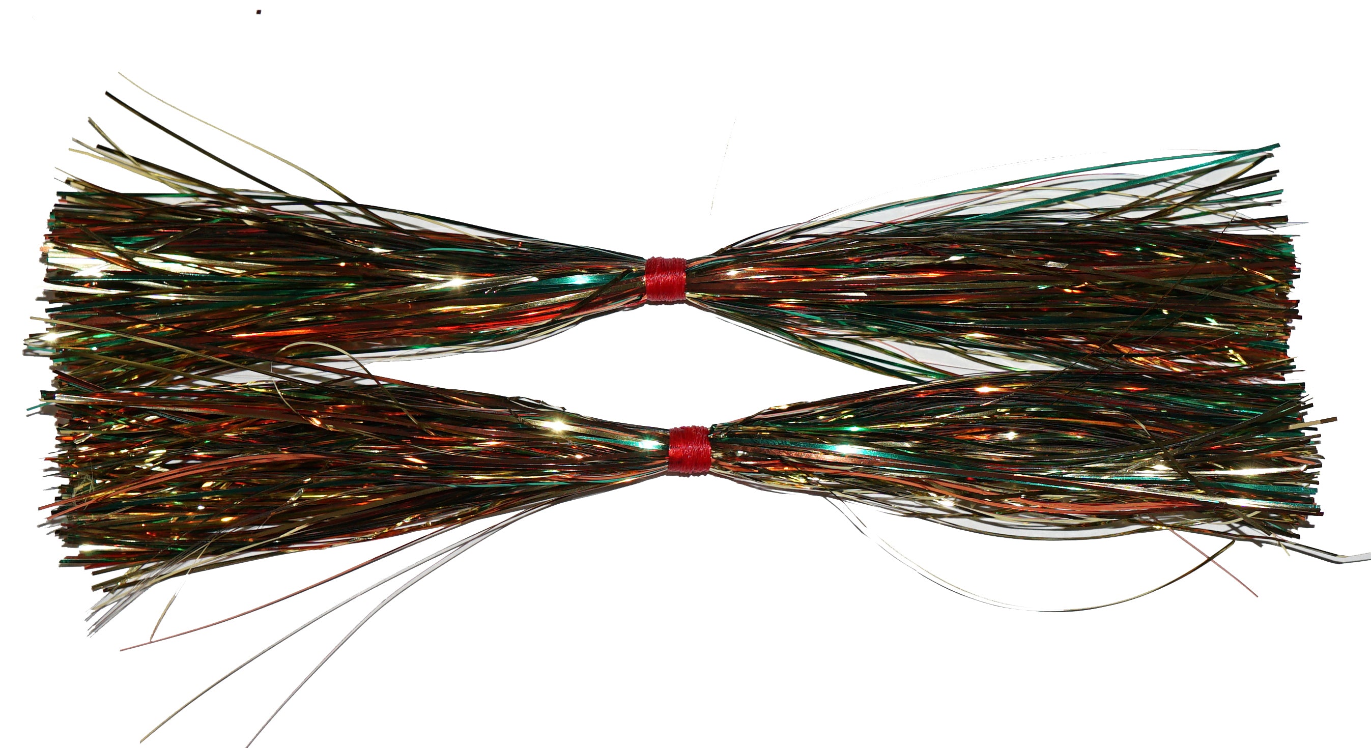 8 Pre-Tied Flashabou Tails - 2 Pack for Fly Fishing, Bass Fishing & Trout Fishing Lures - Perfect for Streamers, Jigs & Saltwater Flies
