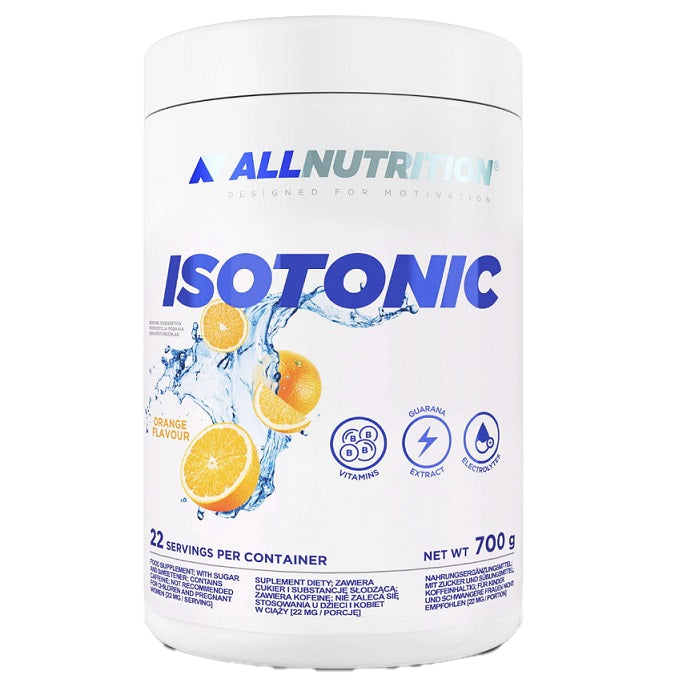 Allnutrition Isotonic Sports Drink Powder, Orange Flavor - 700g | Hydration & Energy Boost for Athletes, Workouts & Outdoor Activities