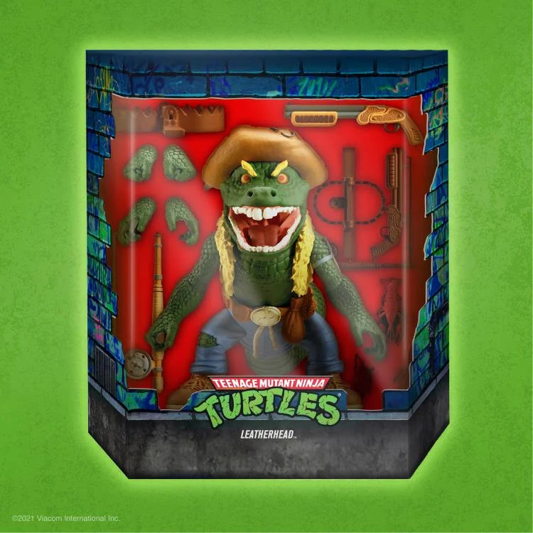 Teenage Mutant Ninja Turtles ULTIMATES! Leatherhead Action Figure - Collectible TMNT Toy for Kids & Adults - Perfect for Display, Play & Gifts - TMNT Fans & Collectors Must-Have