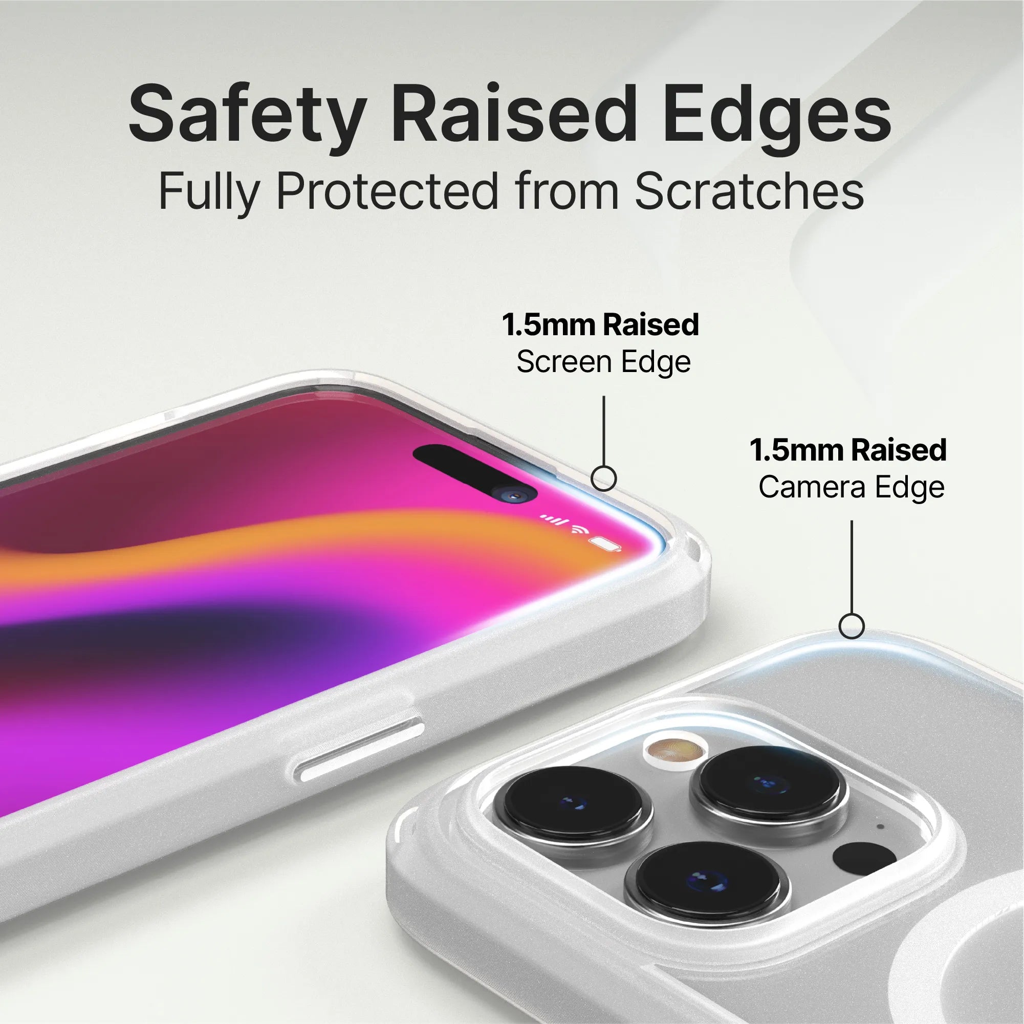 iPhone 15 Pro Protective Case with MagSafe Compatibility - Slim Shockproof Cover for Everyday Use & Travel