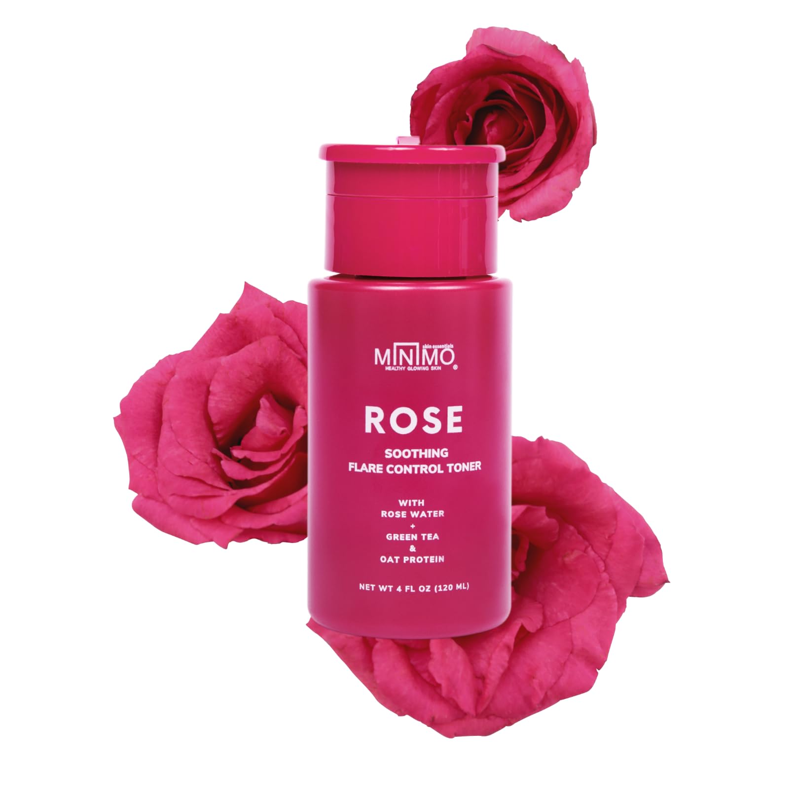 Minimo Rose Soothing Flare Control Toner for Face - Hydrating & Calming Facial Toner for Sensitive Skin | Perfect for Post-Cleansing & Before Moisturizing