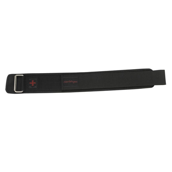 Harbinger 4 Nylon Weightlifting Belt - Premium Black Gym Belt for Powerlifting, CrossFit & Strength Training - Perfect for Deadlifts, Squats & Heavy Lifting Workouts