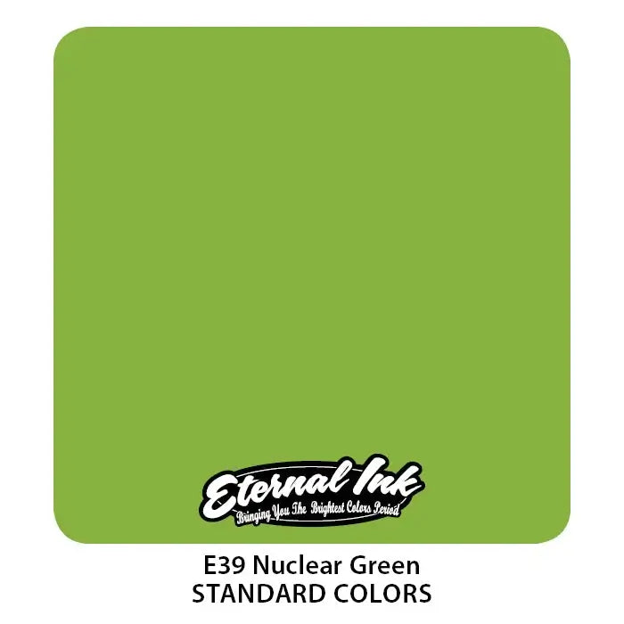 Nuclear Green Eternal Ink - Long-Lasting Vibrant Tattoo Ink for Professional Artists & Tattoo Enthusiasts | Perfect for Sleeves, Cover-Ups & Detailed Body Art