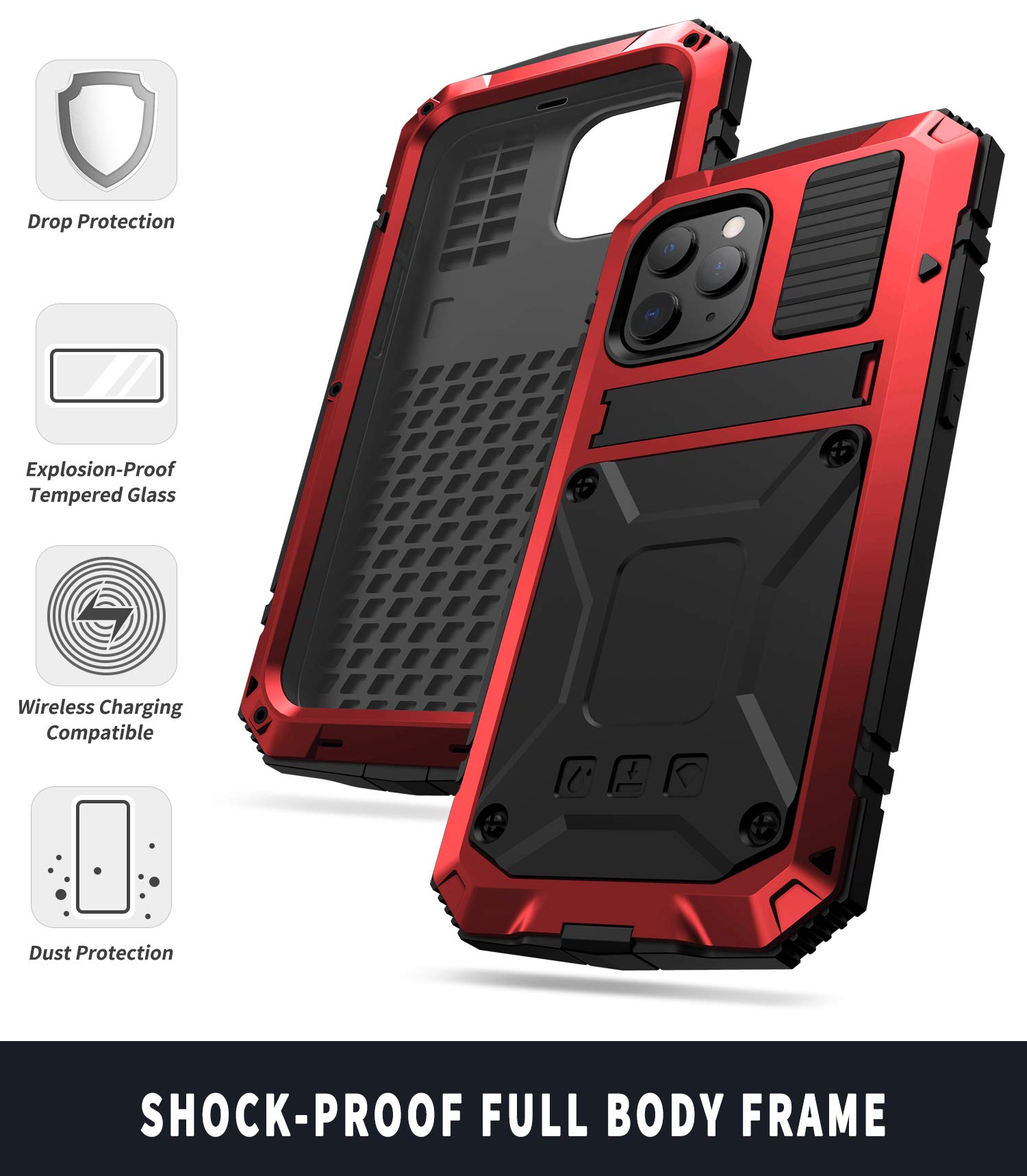 Rugged Metal Case for iPhone 12 Pro Max (6.7