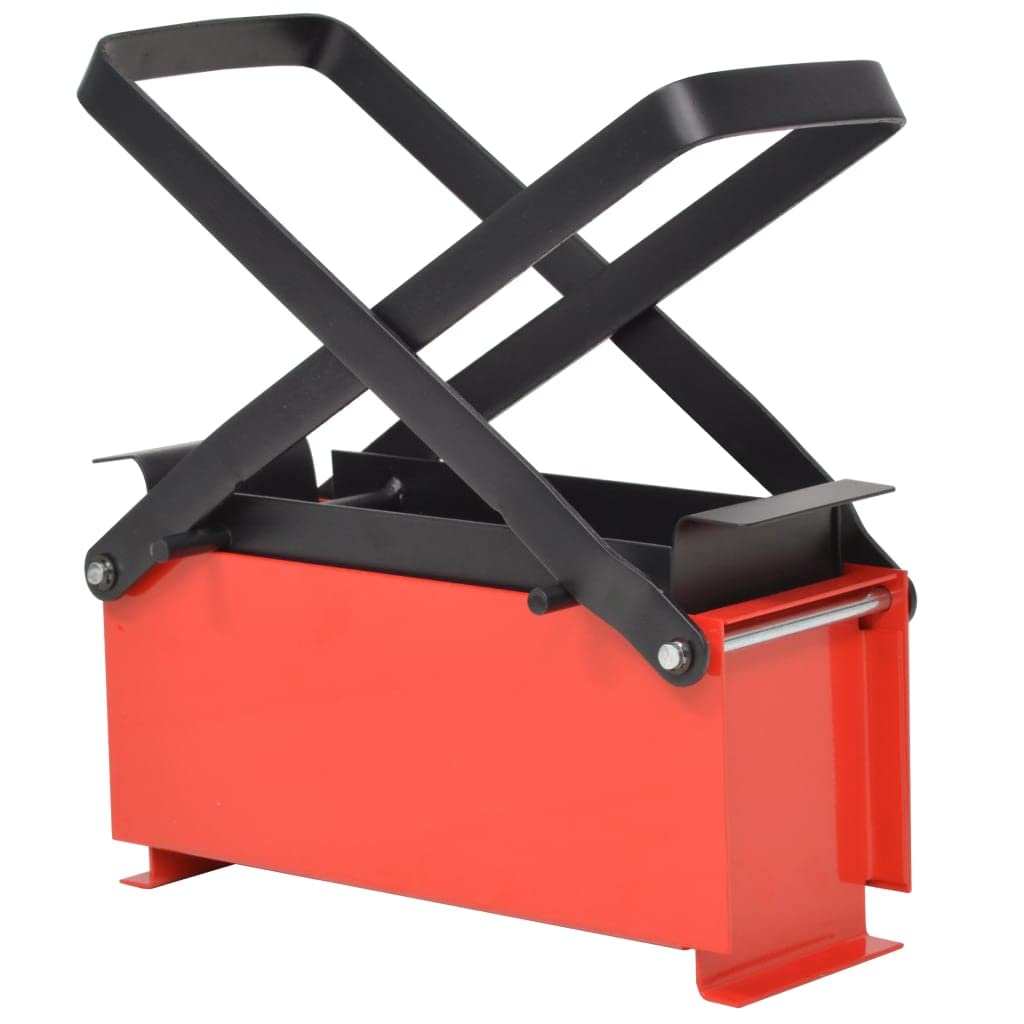 Eco-Friendly Manual Log Briquette Maker - Heavy Duty Steel Firewood Press for Home Heating (13.4