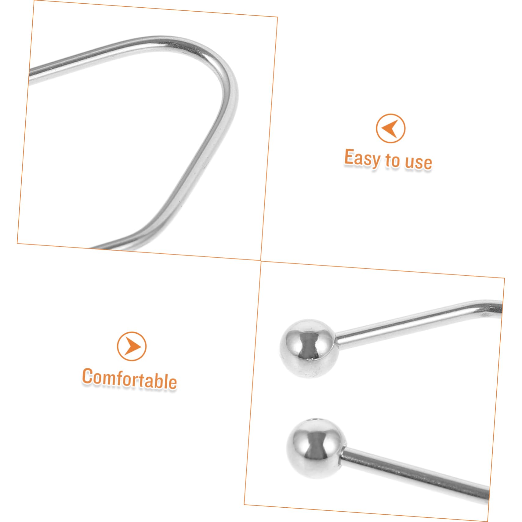 FOMIYES 2pcs Stainless Steel Dimple Trainer & Cheek Clip - Facial Exercise Tool for Natural Dimples Creation, Face Slimming & Beauty Care | Perfect for Home Use, Gym, or Travel