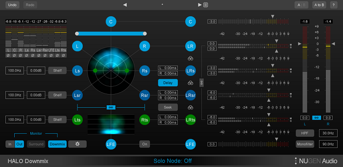 NUGEN Audio Halo Downmix Academic Plugin - Professional Audio Mixing Software for Music Production & Film Scoring (Digital Download)