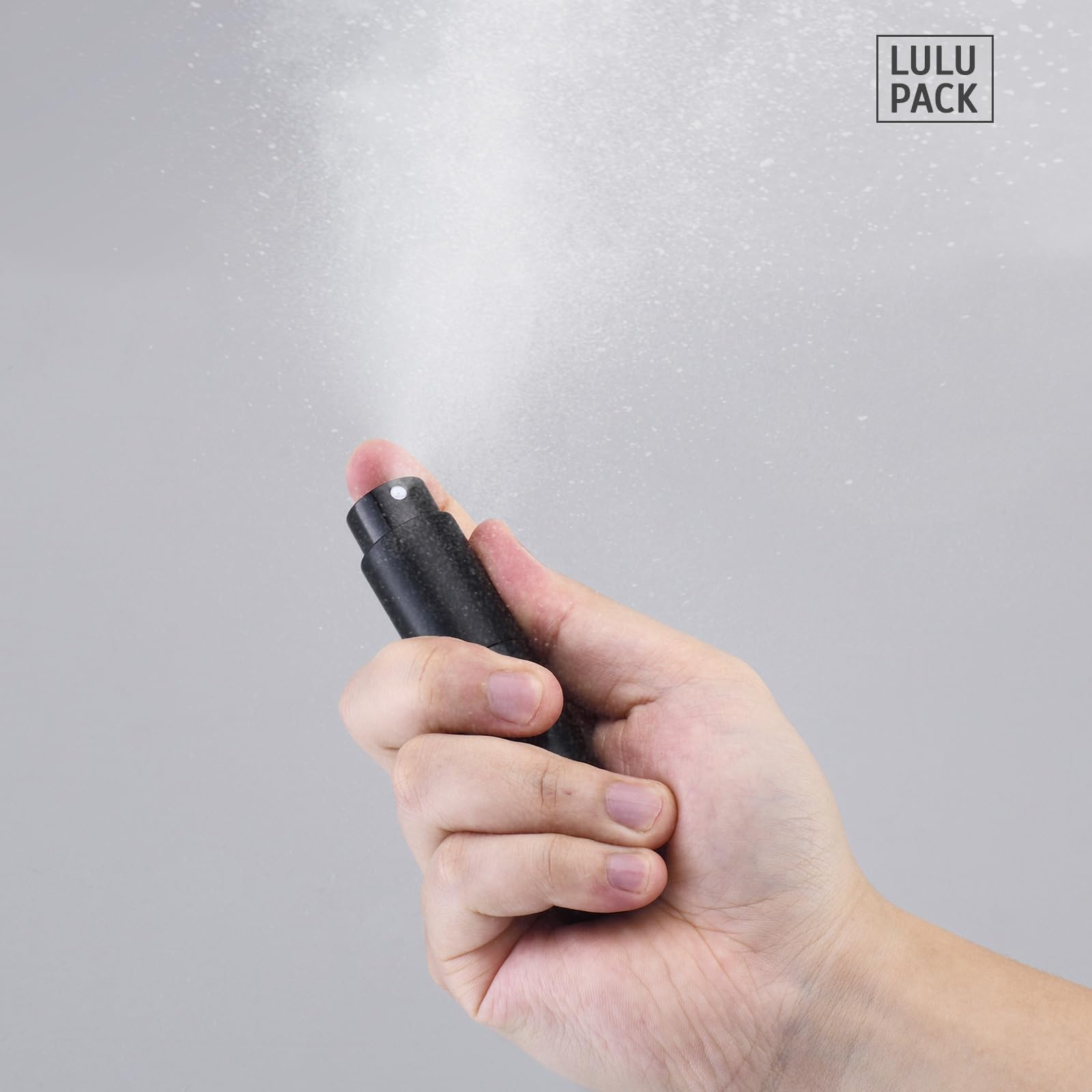 Refillable Travel Perfume Atomizer - Portable Cologne Spray Bottle for Men & Women, 8ml Mini Empty Sprayer (Black) - Perfect for Gym, Office, and On-the-Go Use