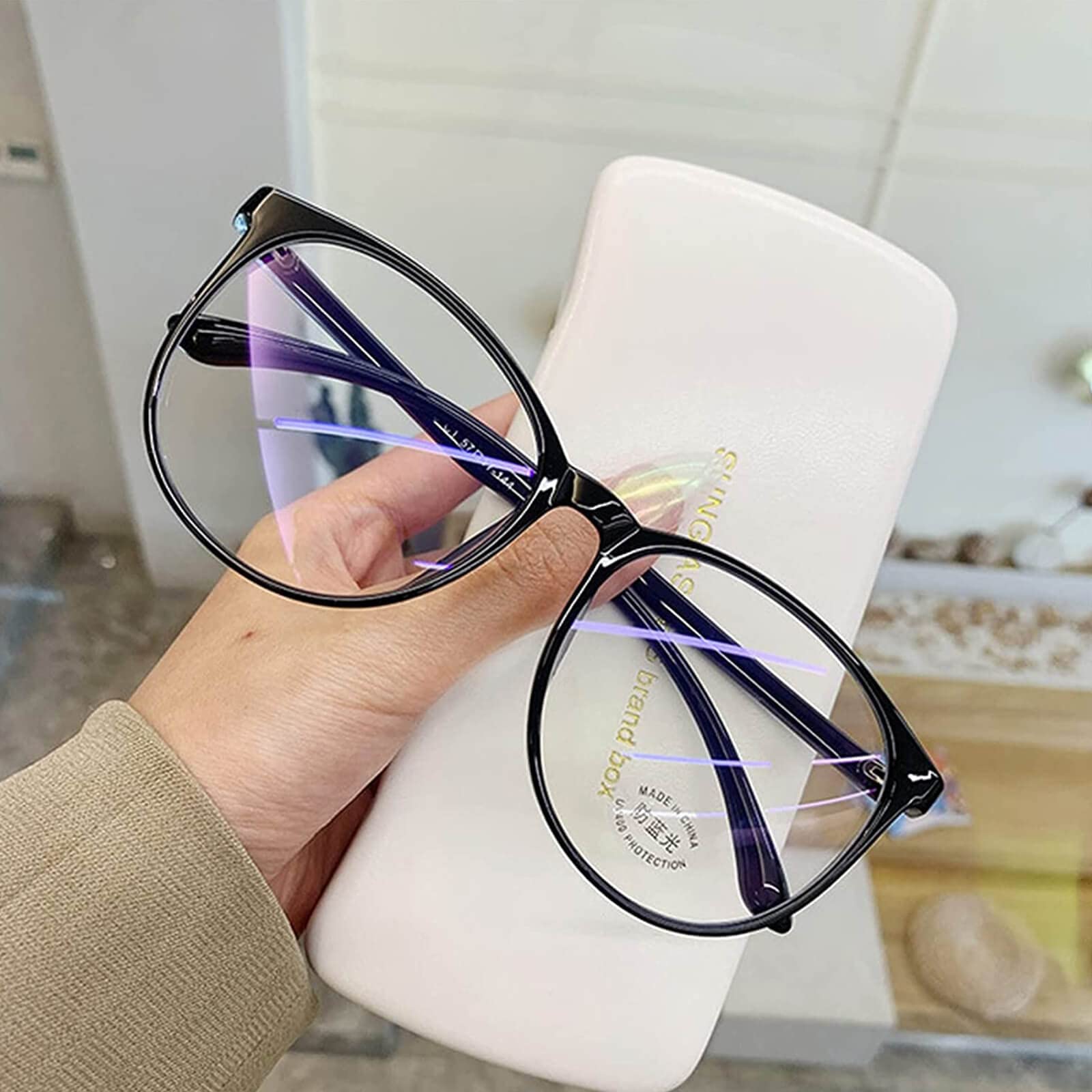Blue Light Blocking Glasses for Women & Men - Anti Eyestrain for Computer Use