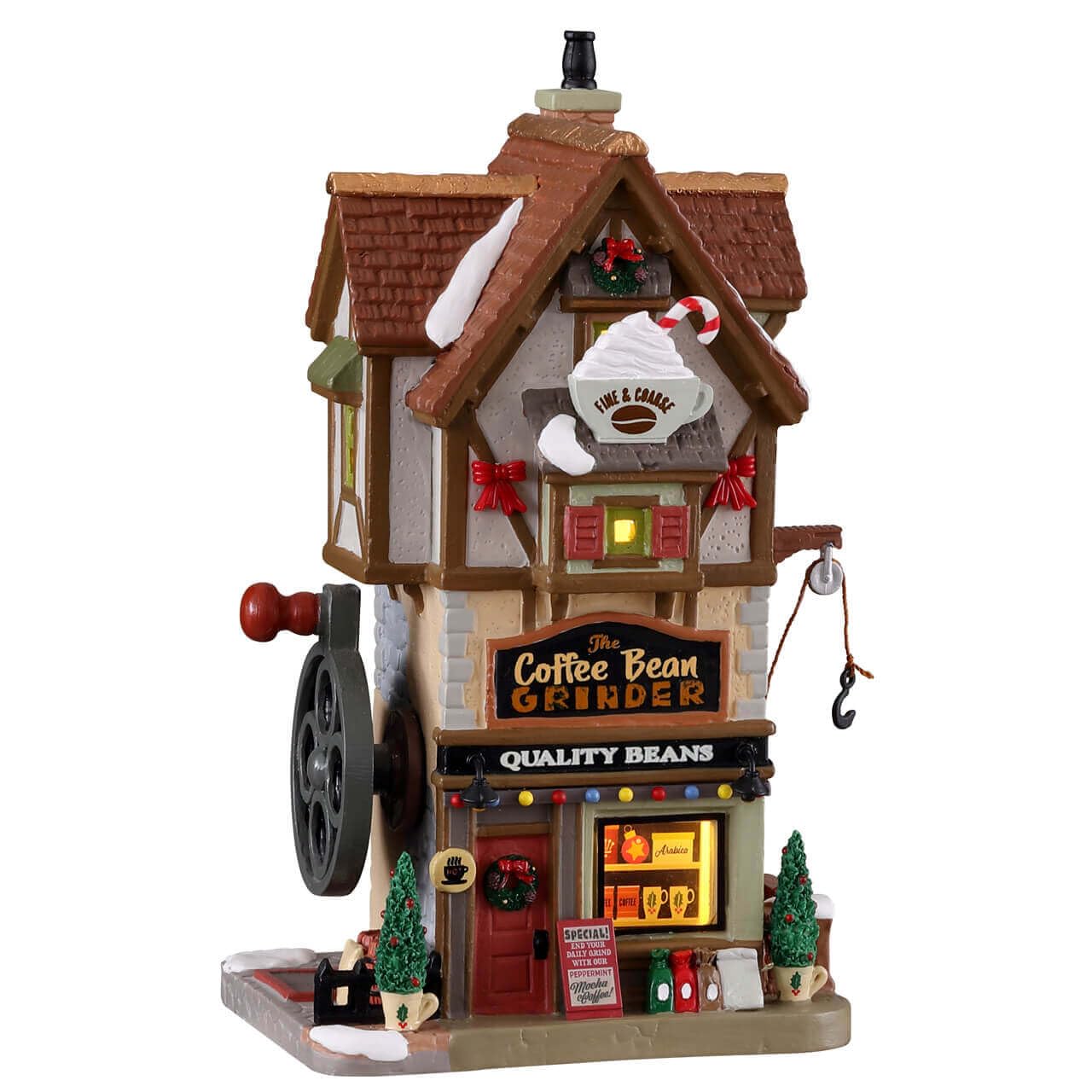 Lemax The Coffee Bean Grinder #15780 - Electric Burr Mill for Fresh Ground Coffee, Espresso & French Press - Perfect for Home, Office & Camping Use