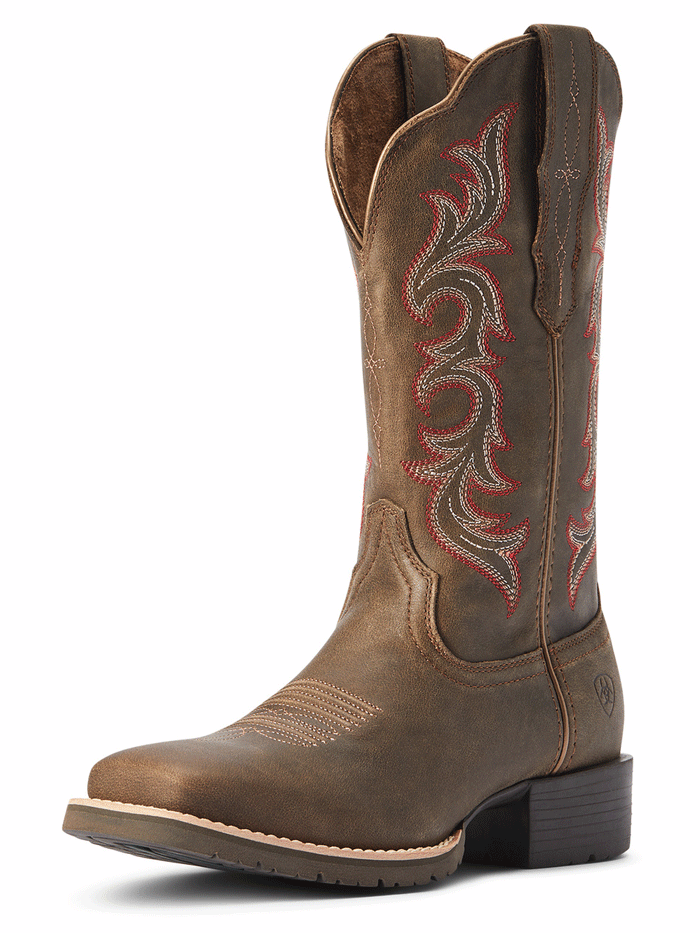Ariat Women's Hybrid Rancher StretchFit Square Toe Western Boot - Comfortable & Durable Cowgirl Boots for Riding, Work & Everyday Wear