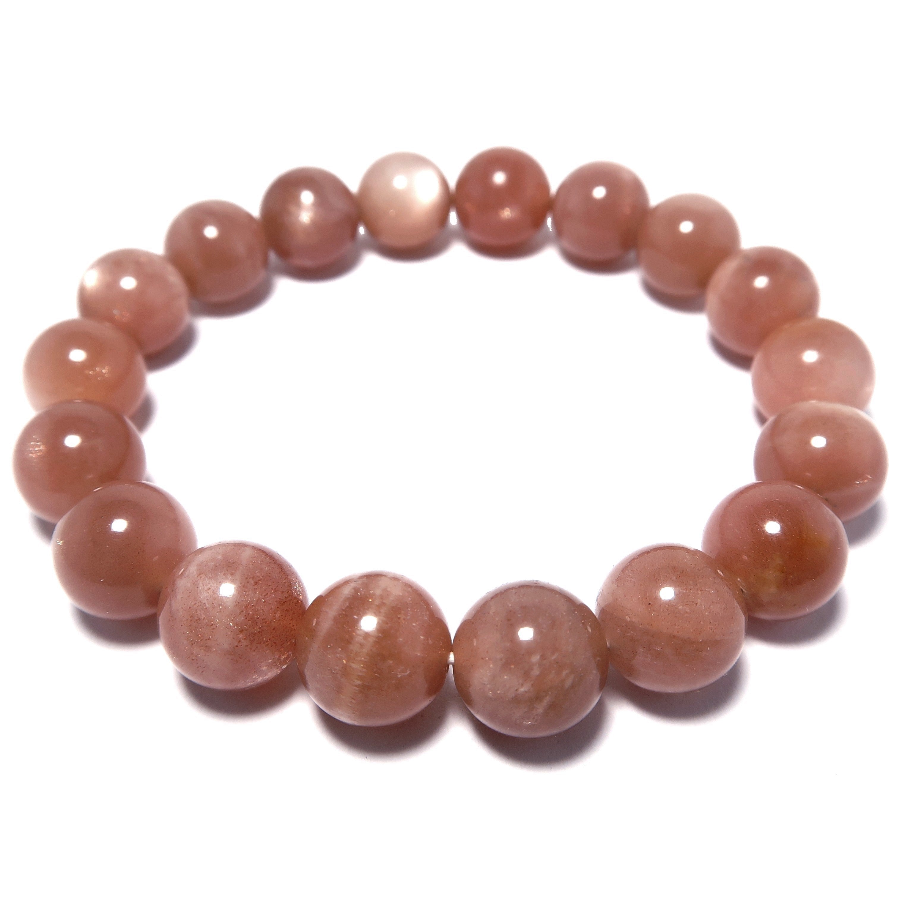 Sunstone Bracelet for Women - Red Bronze Healing Crystal Jewelry with Shimmering Joy | Perfect for Meditation, Gifting & Positive Energy