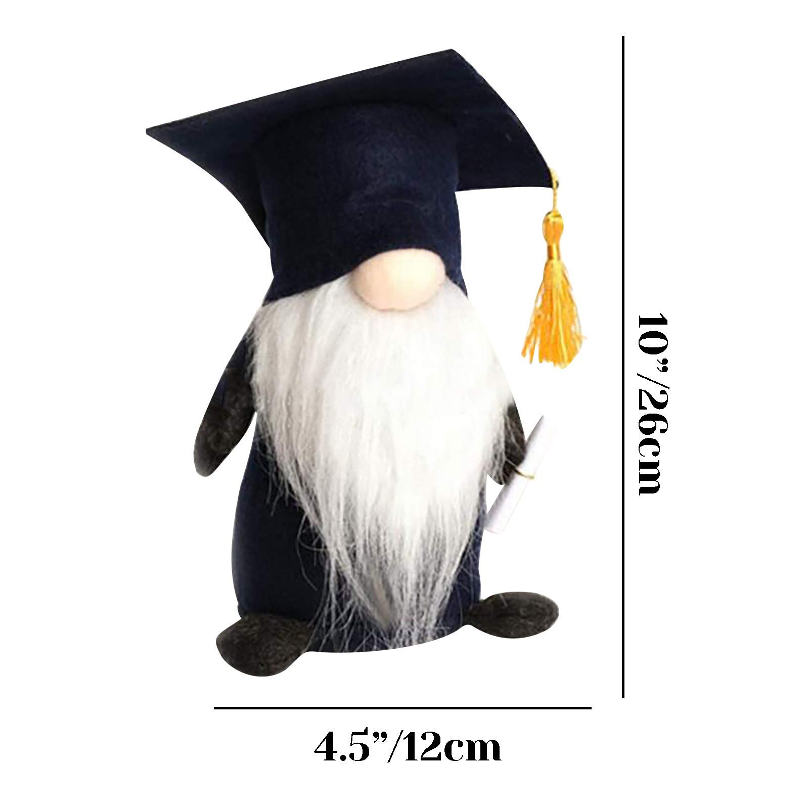 Faceless Decoration Doll - Seasonal Home Dwarf Gnome for Graduation Gifts & Home Decor (Black) | Perfect for Christmas, Garden, and Party Decoration