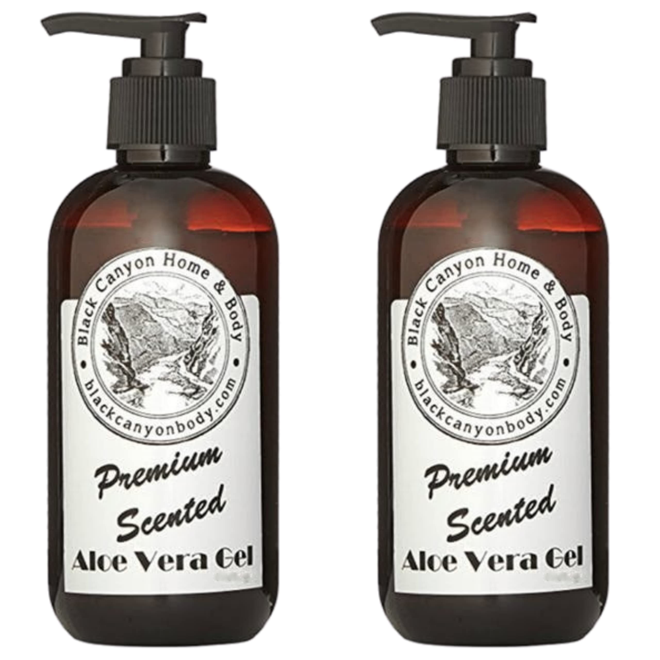 Black Canyon White Pepper & Lavender Scented Aloe Vera Gel - Soothing After Sun Care for Sunburn Relief - 12 Oz (2 Pack) - Perfect for Post-Sun Exposure, Beach Days & Summer Skin Hydration