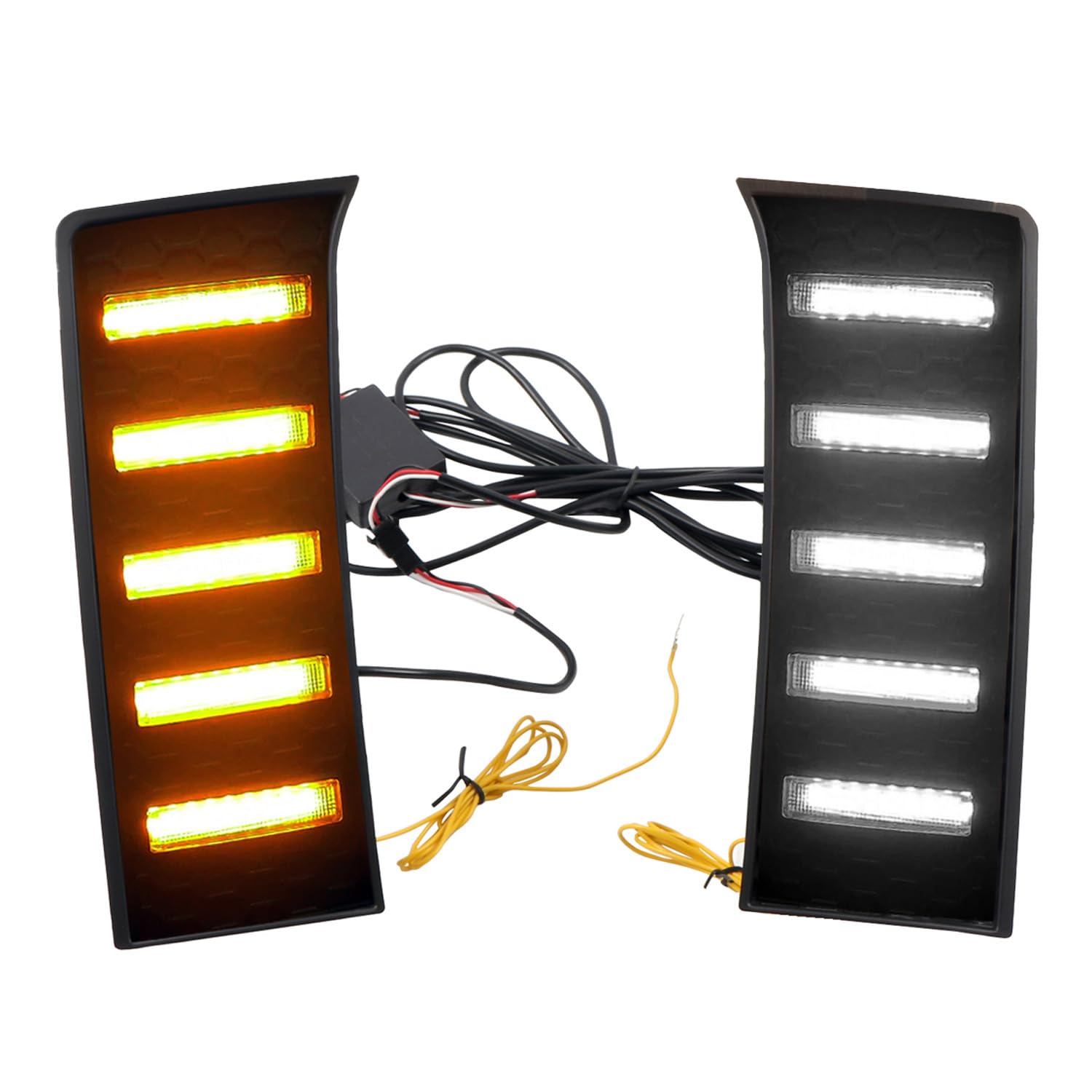 2022-2025 Toyota Tundra LED Fog Lights with White DRL & Amber Turn Signal - High Visibility Daytime Running Lights for Enhanced Safety | Perfect for Off-Roading, Night Driving & Bad Weather Conditions