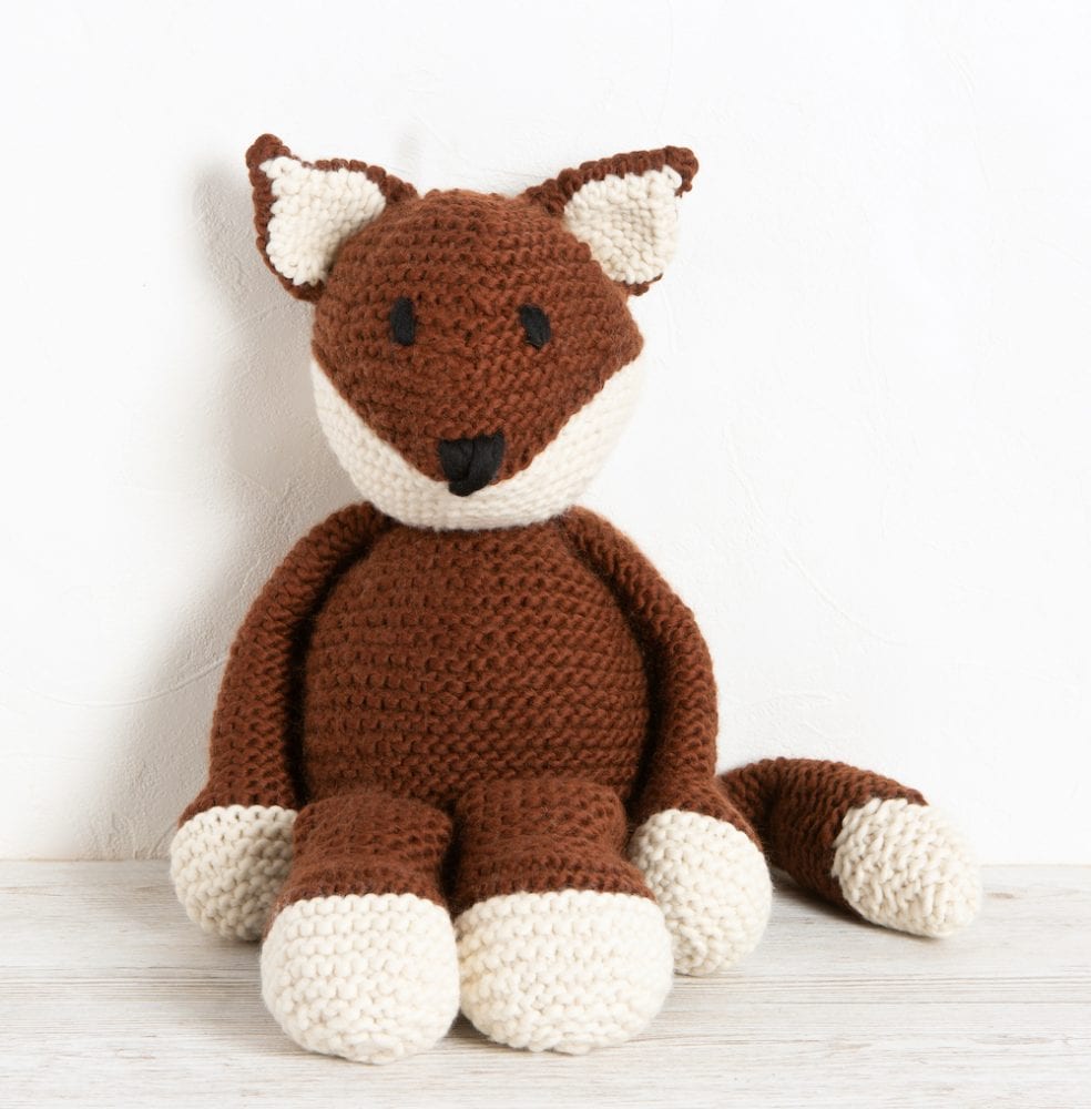 Giant Frederick the Fox Knitting Kit - DIY Crochet Toy for Kids & Adults - Perfect for Gifts, Home Decor, and Crafting Projects