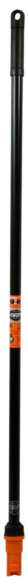 SWOPT Standard 48-Inch Steel Broom Handle - Ergonomic Grip for Comfort & Durability - Fits All SWOPT Cleaning Tools - Perfect for Mopping, Sweeping & Home Organization