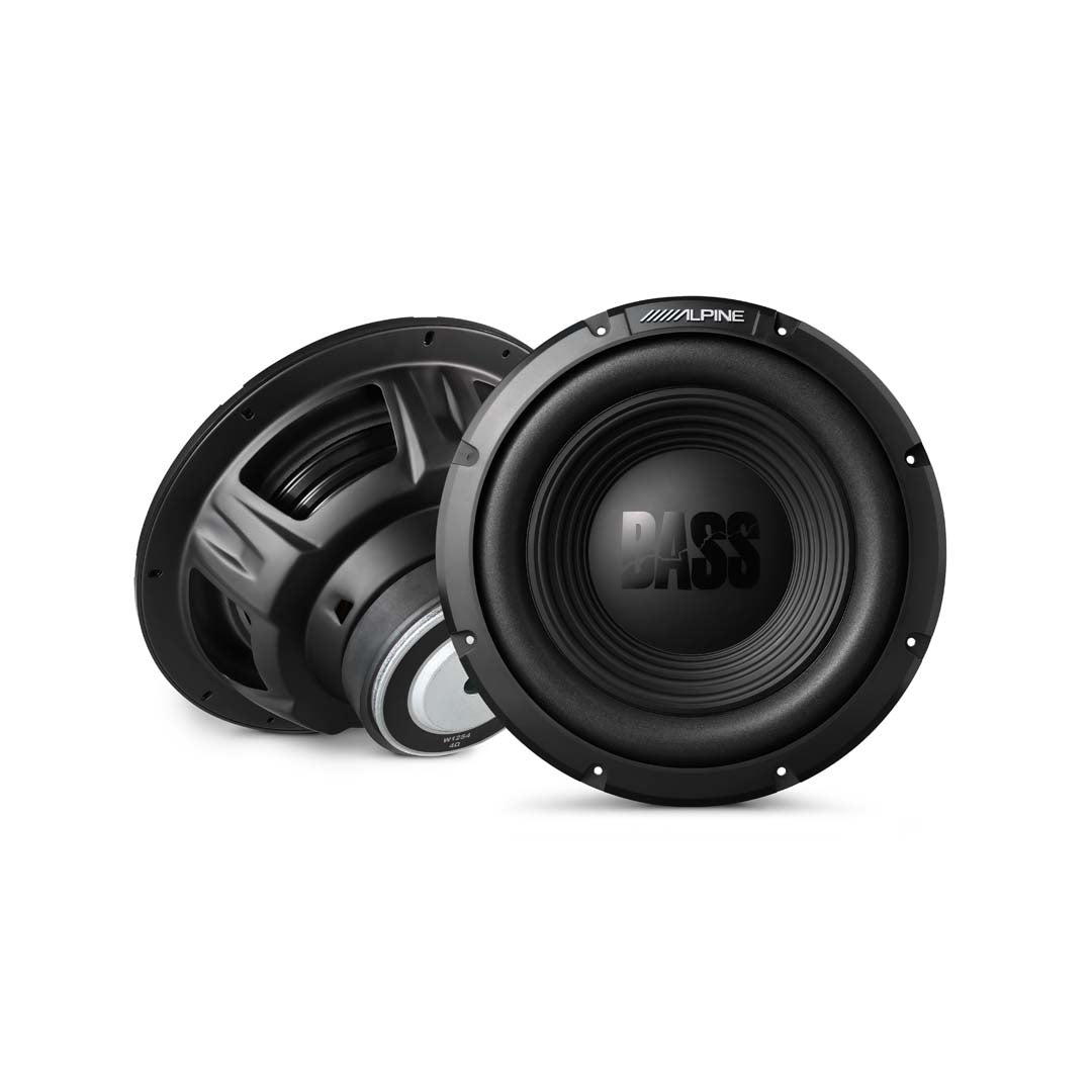 Alpine W12S4 12-Inch Car Subwoofer - 750W RMS, Single 4 Ohm Voice Coil, High-Performance Bass Series for Deep Sound | Perfect for Car Audio Systems, Home Theater & Bass Enthusiasts