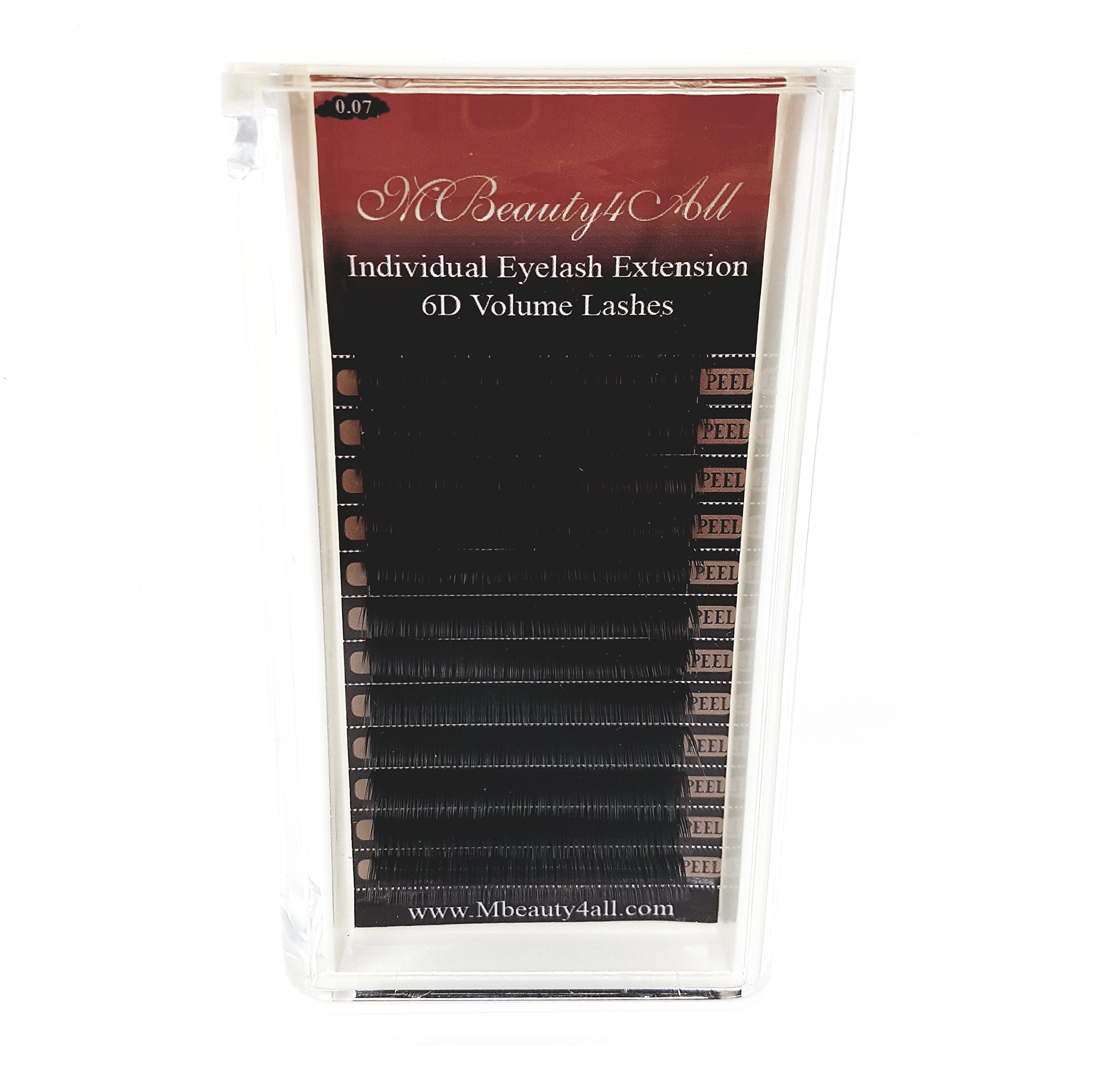 MBeauty4all 0.07mm D-Curl (15mm) Silk XD Volume Lash Extensions - Semi Permanent Individual False Eyelashes for Natural & Dramatic Look | Perfect for Weddings, Parties & Special Occasions