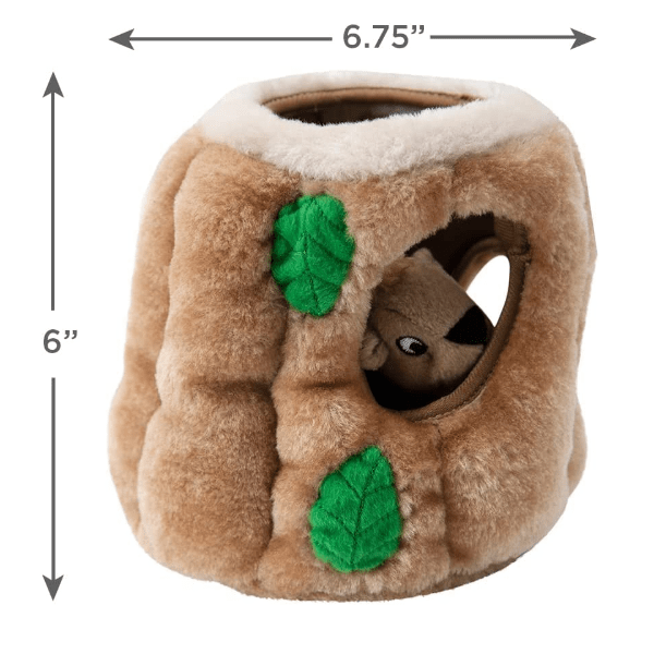 Outward Hound Hide A Squirrel Plush Dog Toy Puzzle - Interactive Treat Puzzle for Dogs - Fun Squeaky Squirrel Toys for Small & Large Breeds - Perfect for Indoor Play & Mental Stimulation